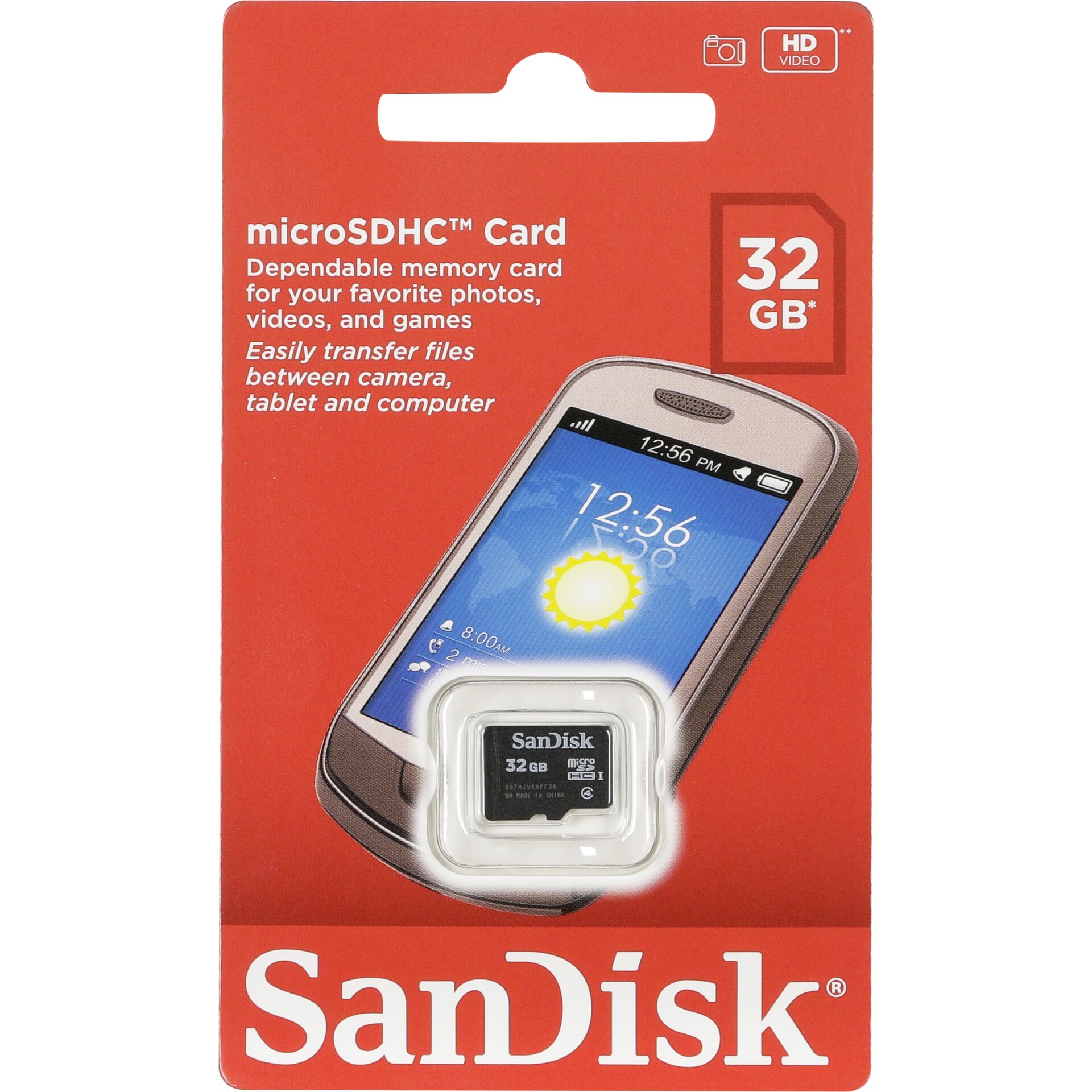 32GB SanDisk Class2 microSDHC Speicherkarte schreiben: 2MB/s