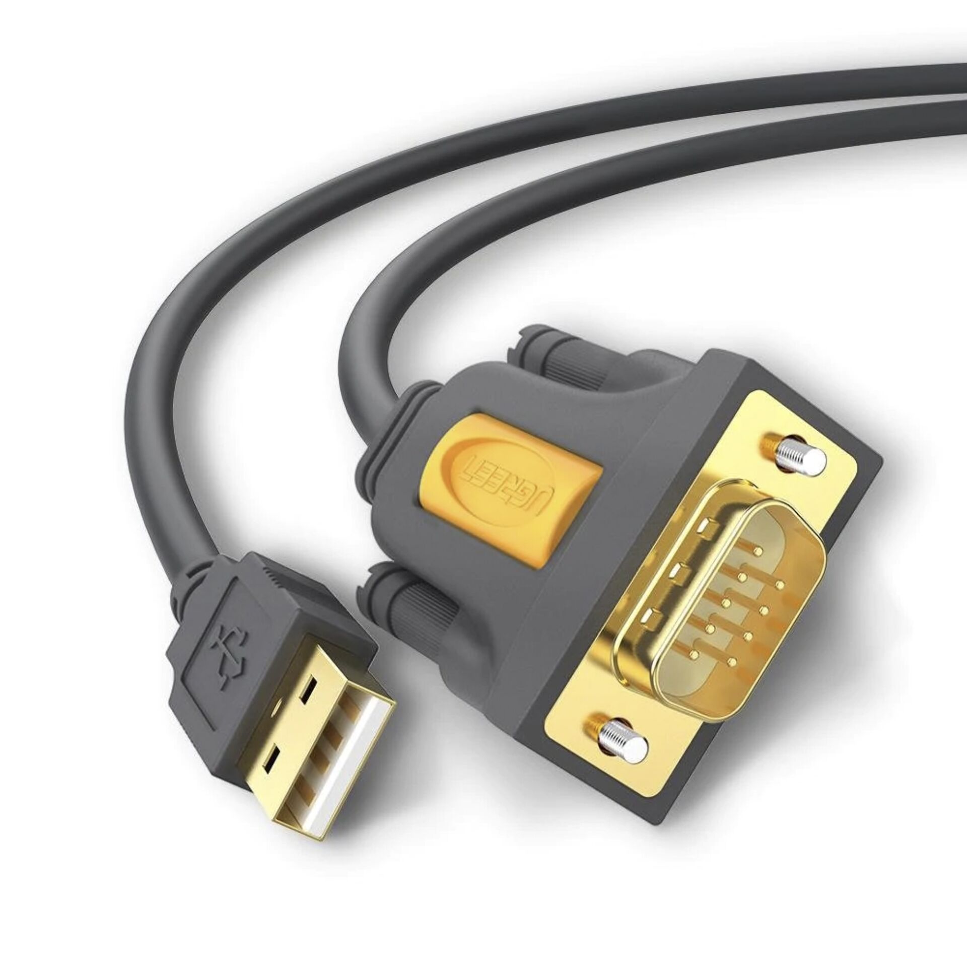 Ugreen 20210 Serien-Kabel Schwarz 1 m USB 2.0 RS-232