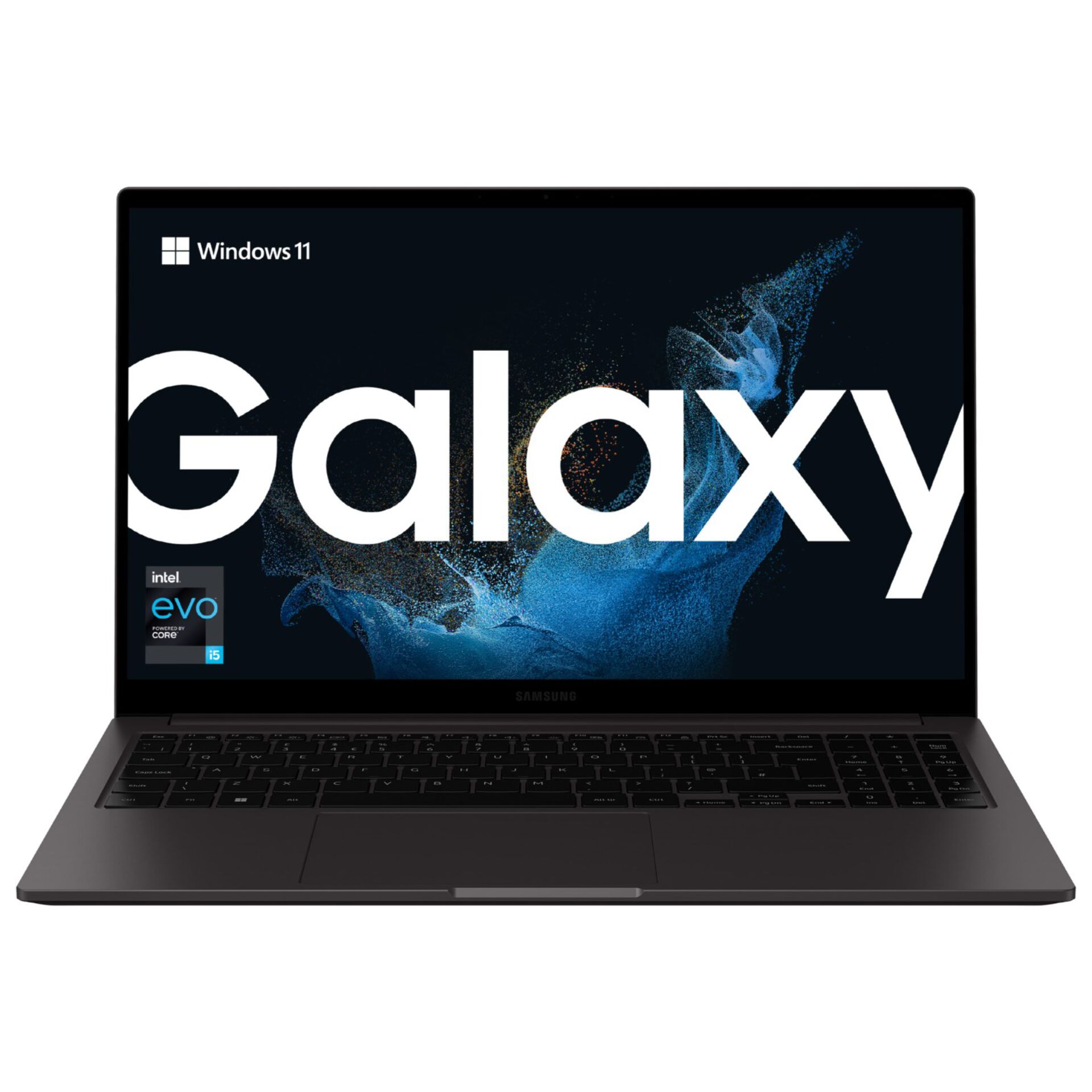 Samsung Galaxy Book2 Intel Core i5 i5-1235U Laptop 39,6 cm (15.6) Full HD 8 GB LPDDR4x-SDRAM 256 GB SSD Wi-Fi 6 (802.11ax) Windows 11 Home Graphit