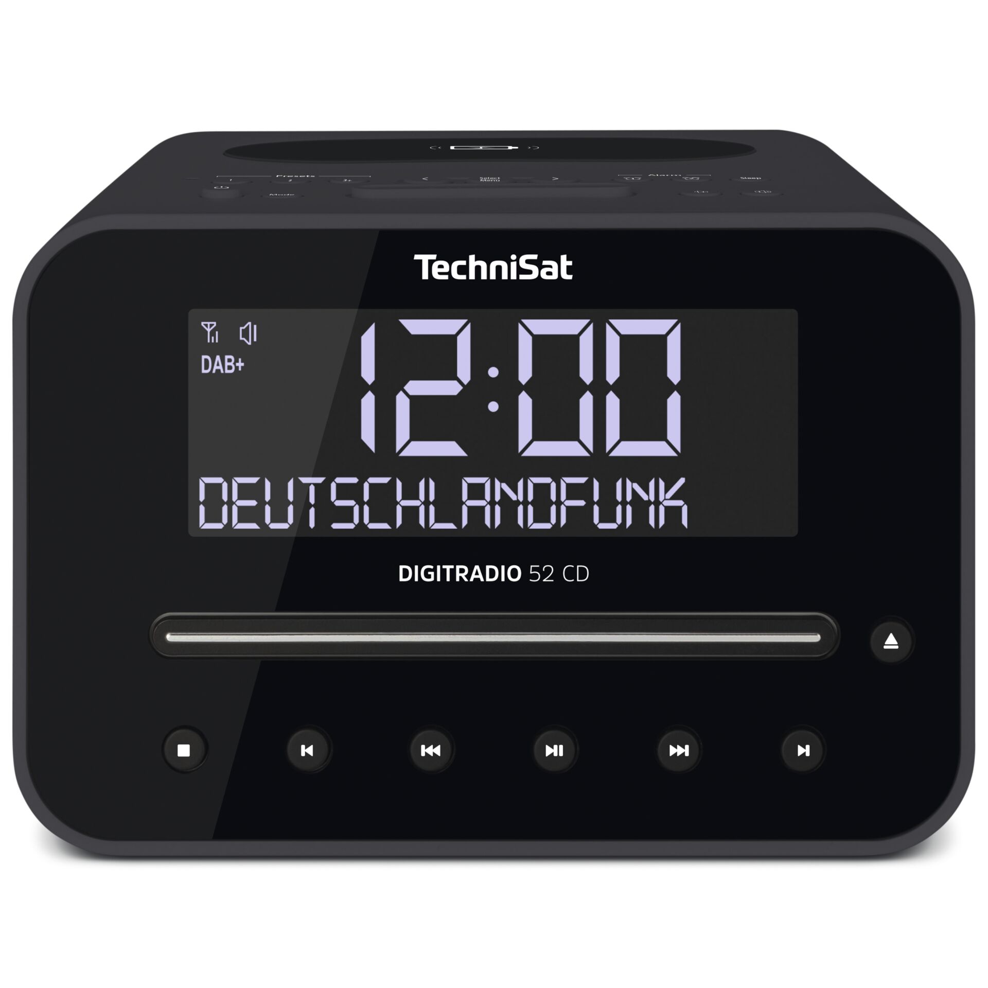 TechniSat DigitRadio 52 CD anthrazit, CD-Audio, MP3, UKW, DAB, DAB+, Bluetooth 4.0