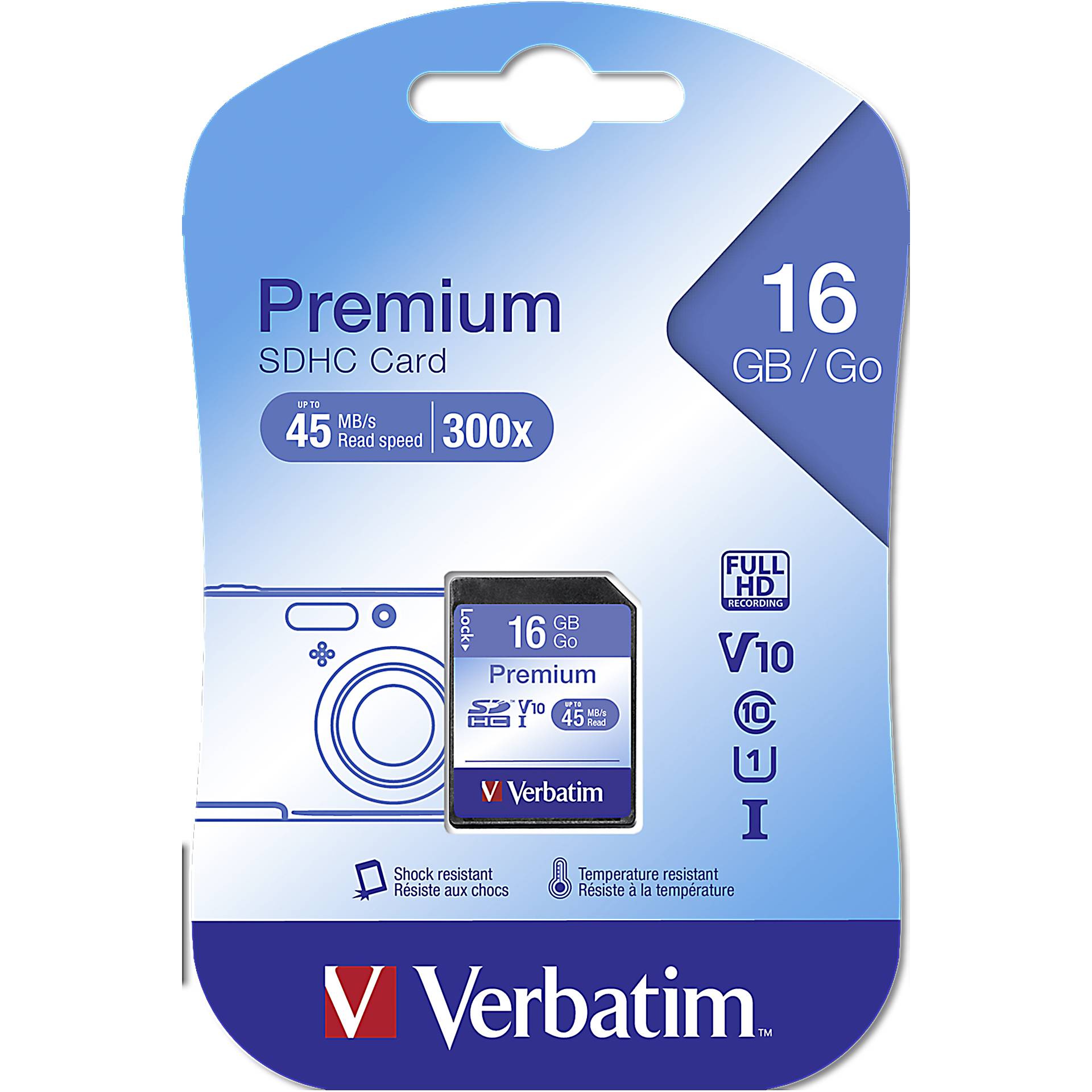 Verbatim Premium 16 GB SDHC Klasse 10