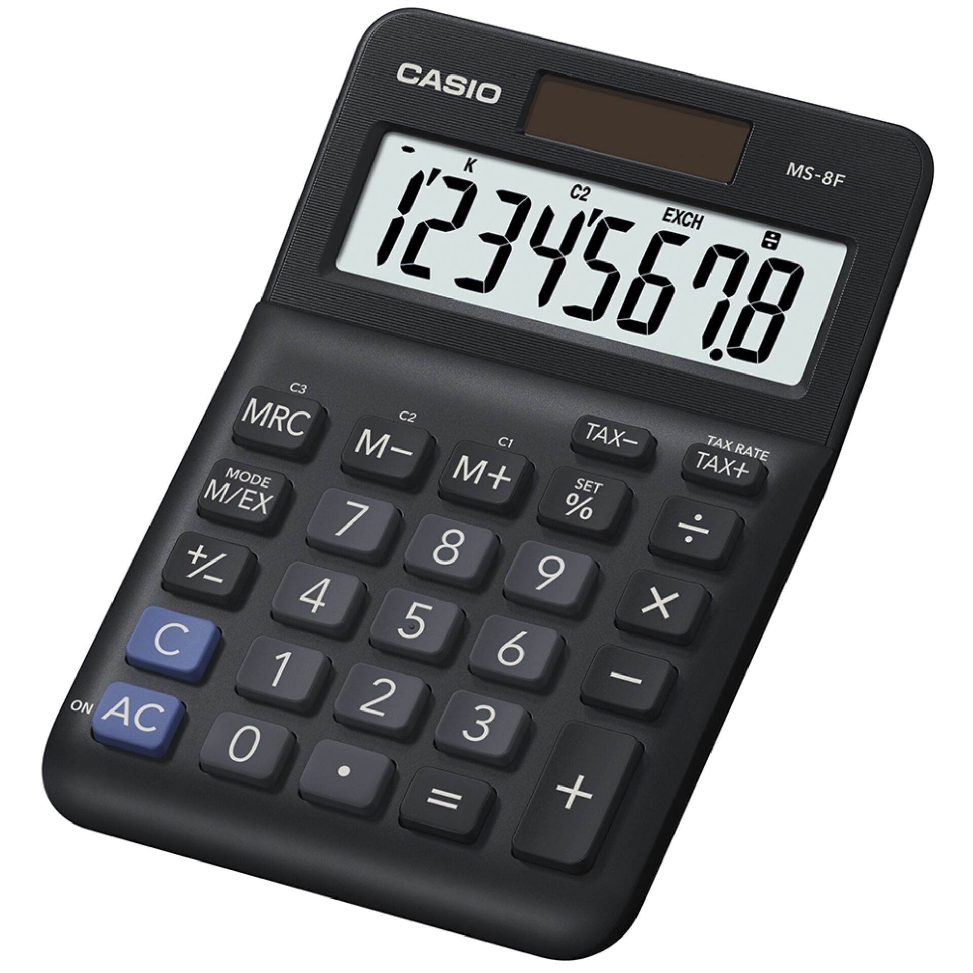 Casio MS-8F Taschenrechner Desktop Einfacher Taschenrechner Schwarz