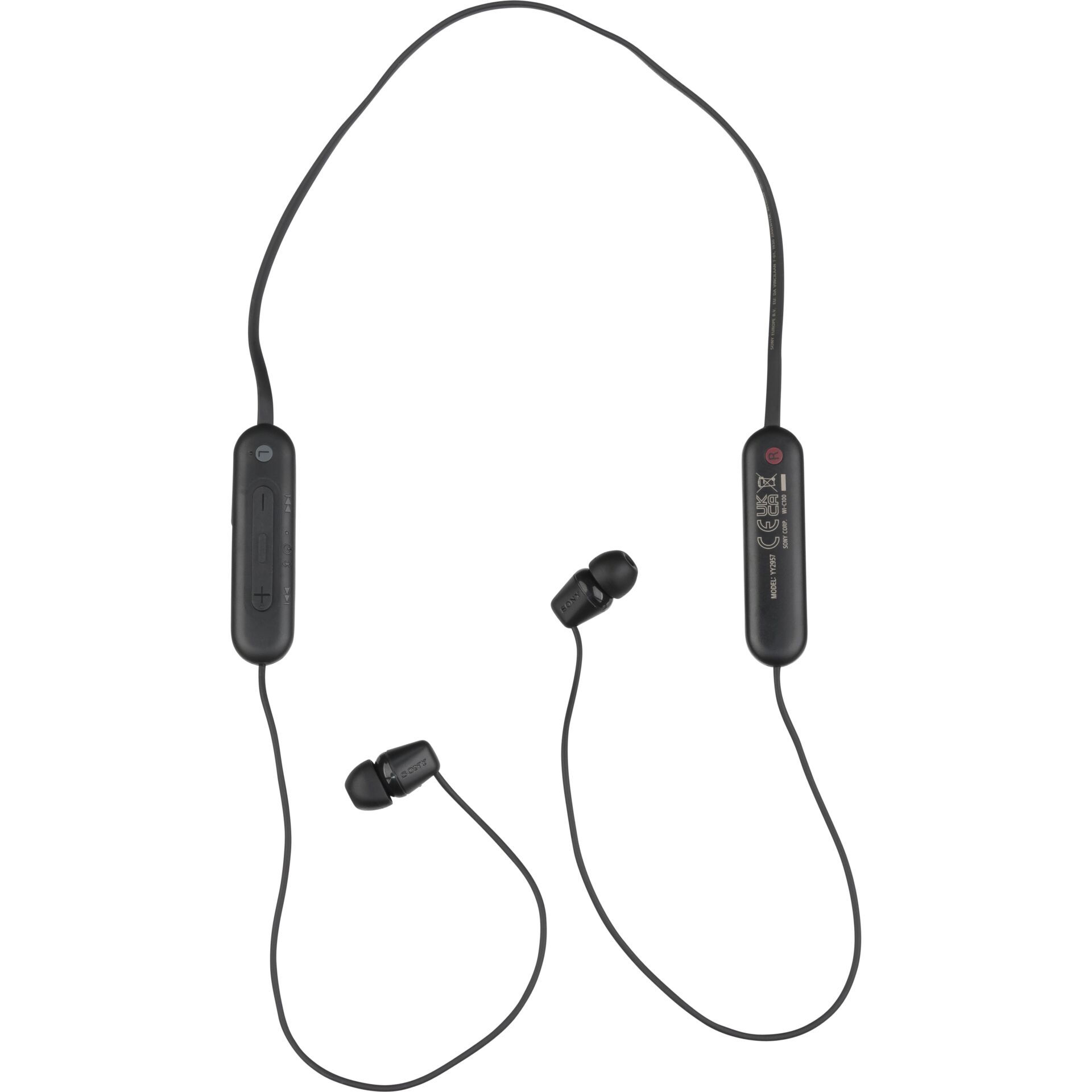 Sony WI-C100 schwarz, In-Ear, Kopfhörer, Bluetooth 5.0, AAC, Google Fast Pair