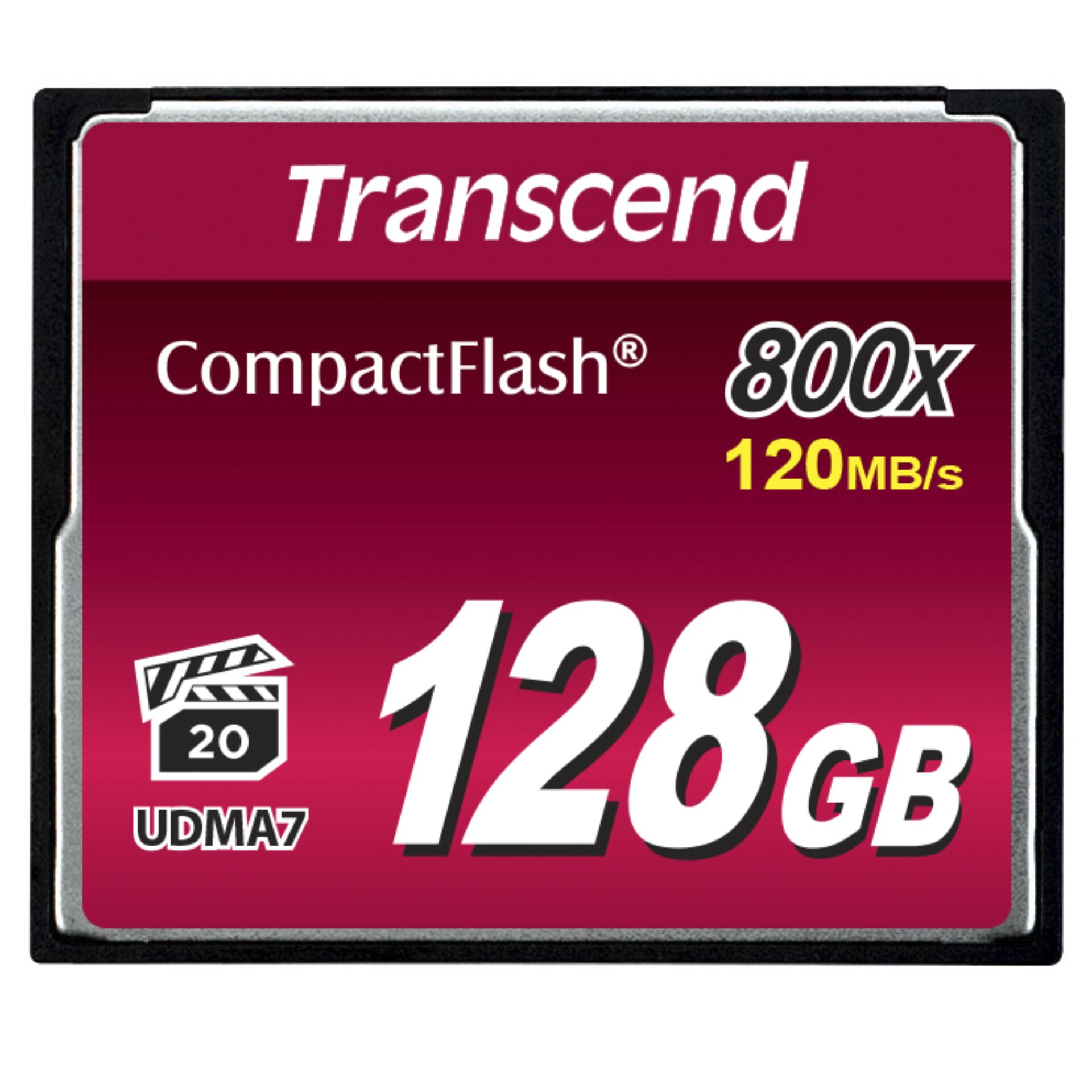 128 GB Transcend CompactFlash Card 800x Speicherkarte, lesen: 120MB/s, schreiben: 60MB/s