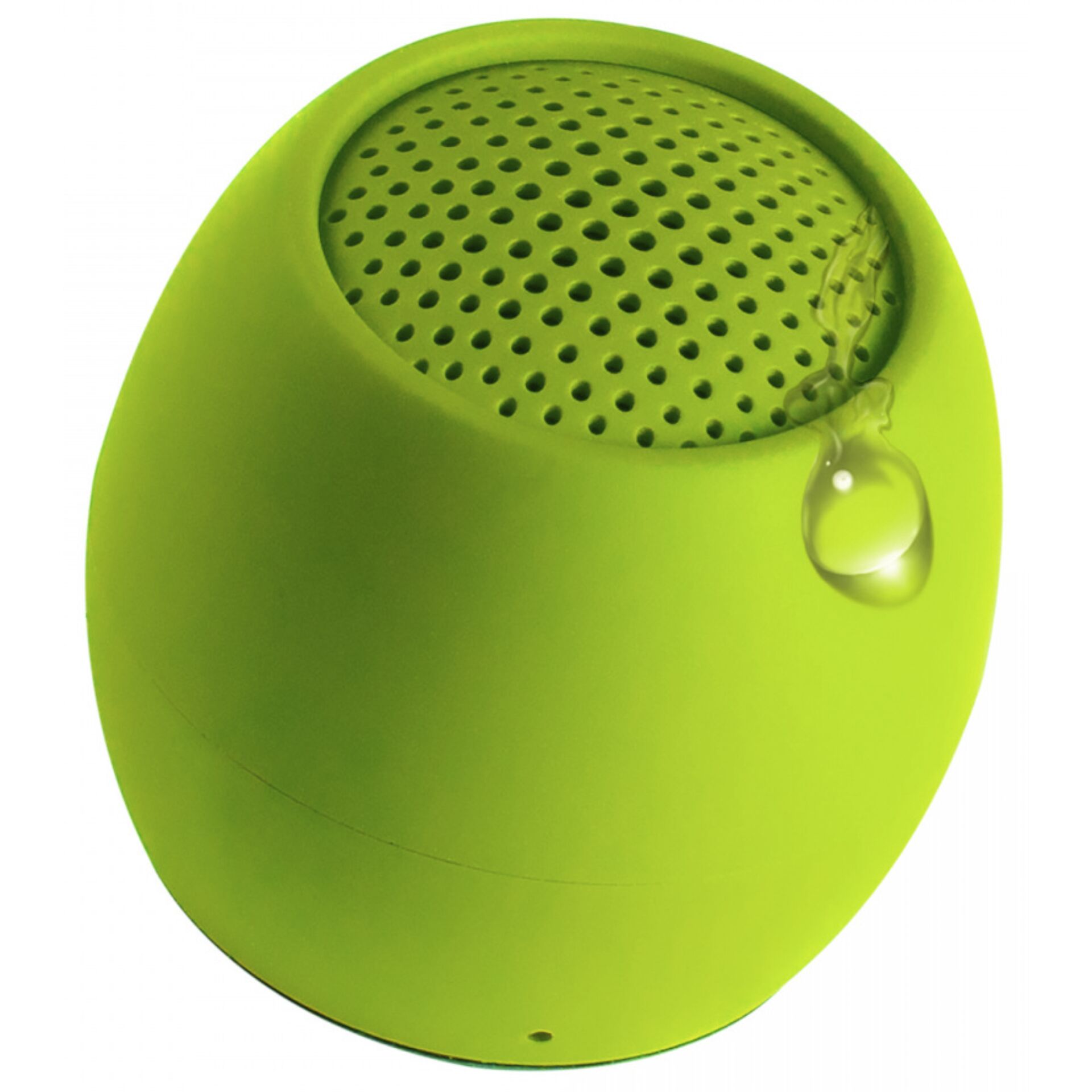 Boompods Zero Lime Green Bluetooth-Lautsprecher, 3W Peak, wasserfest (IPX6), Stereo-Pairing, Freisprecheinrichtung