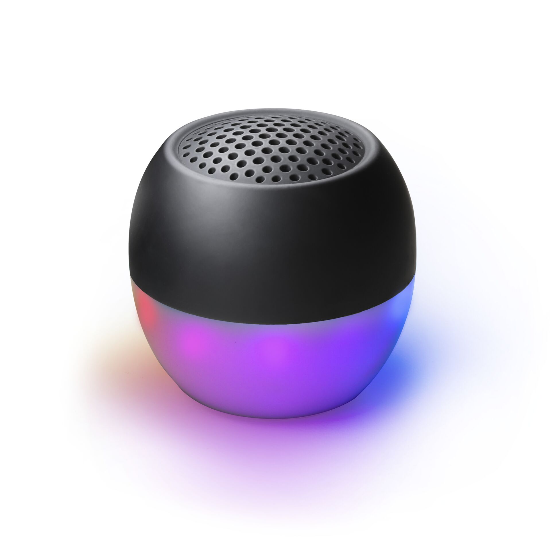 Boompods Soundflare schwarz Bluetooth-Lautsprecher, 3W Peak, wasserfest (IPX6), Stereo-Pairing, App-Steuerung, Freisprecheinrichtung, Lichteffekte