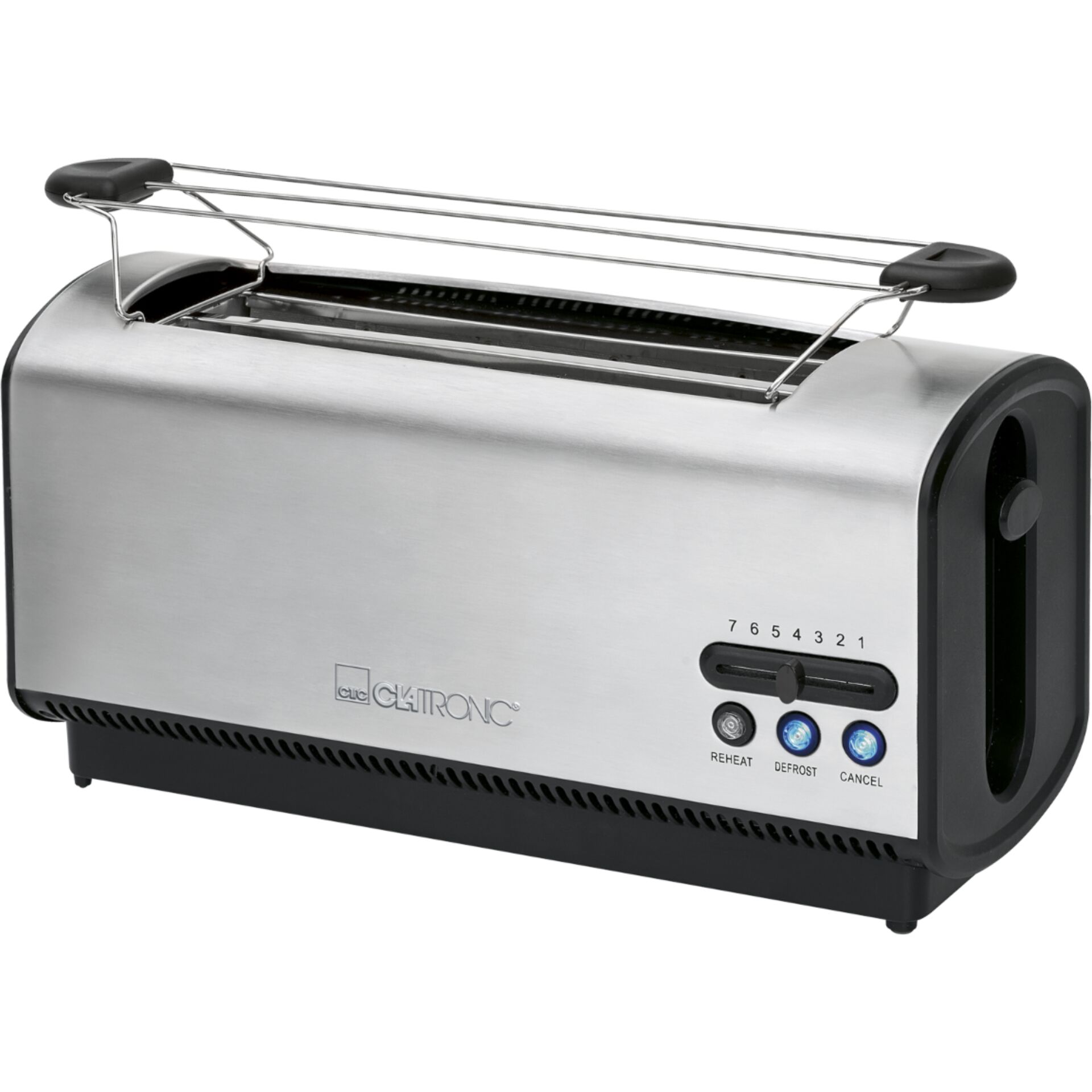 Clatronic TA 3687 7 4 Scheibe(n) 1200 W Schwarz, Edelstahl