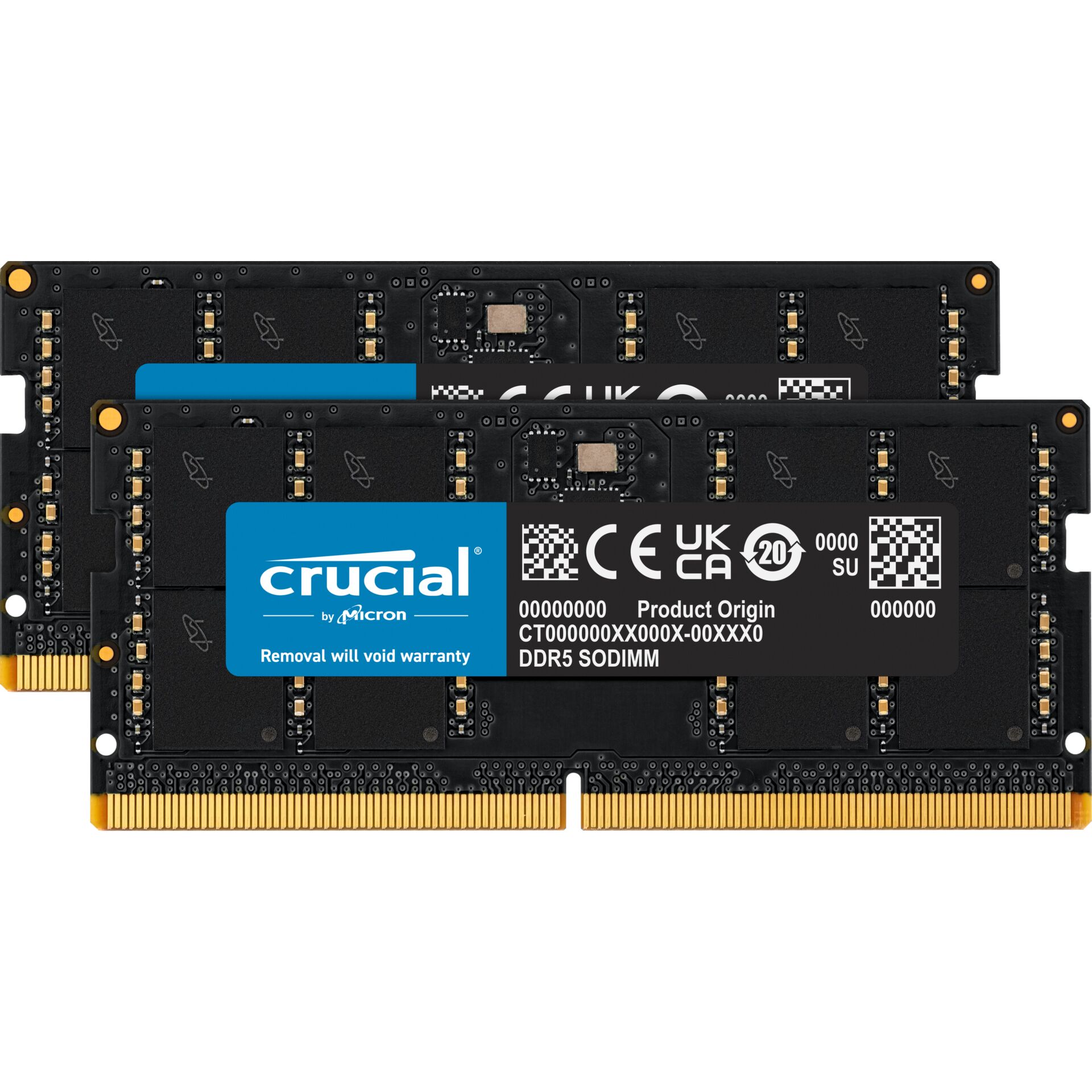 DDR5RAM 2x 32GB DDR5-5200 Crucial SO-DIMM on-die ECC, CL42-42-42 Kit