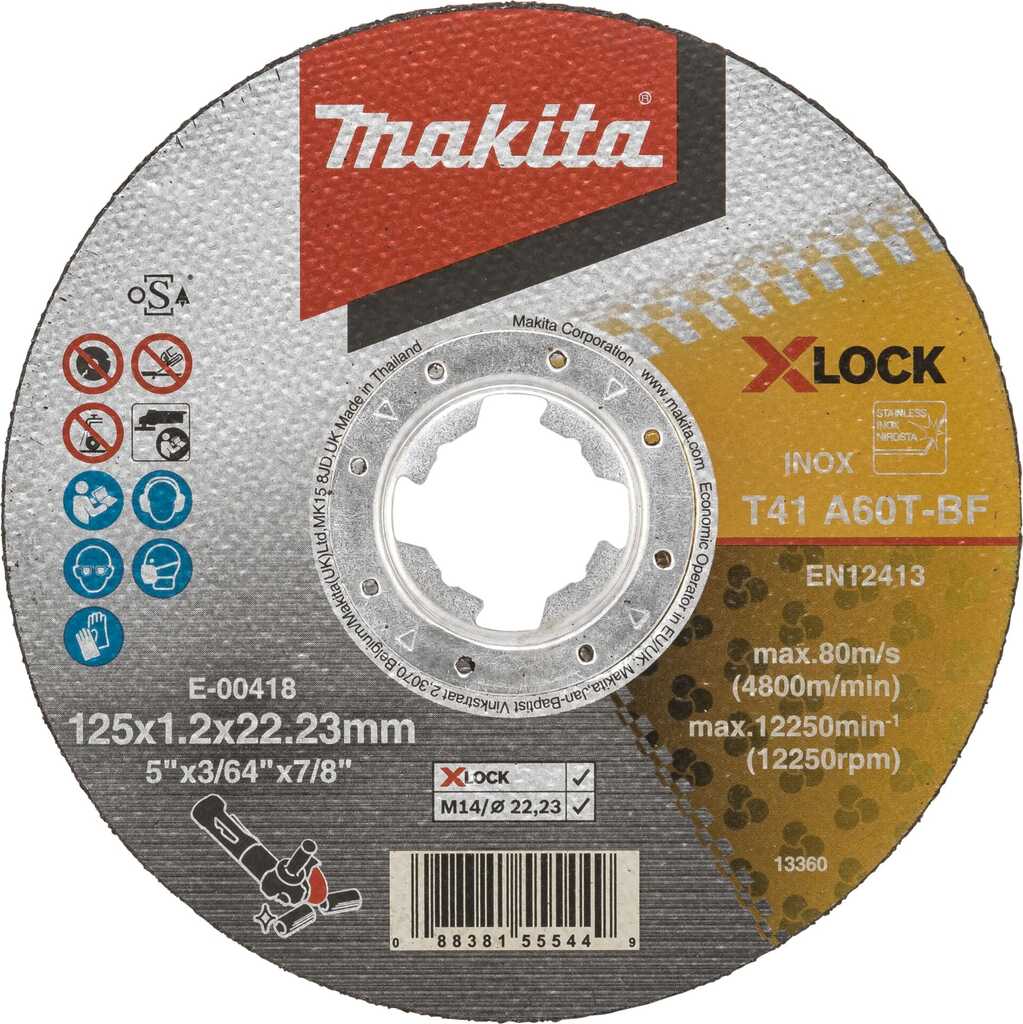 Makita E-00418 Trennscheibe 125x1,2mm INOX