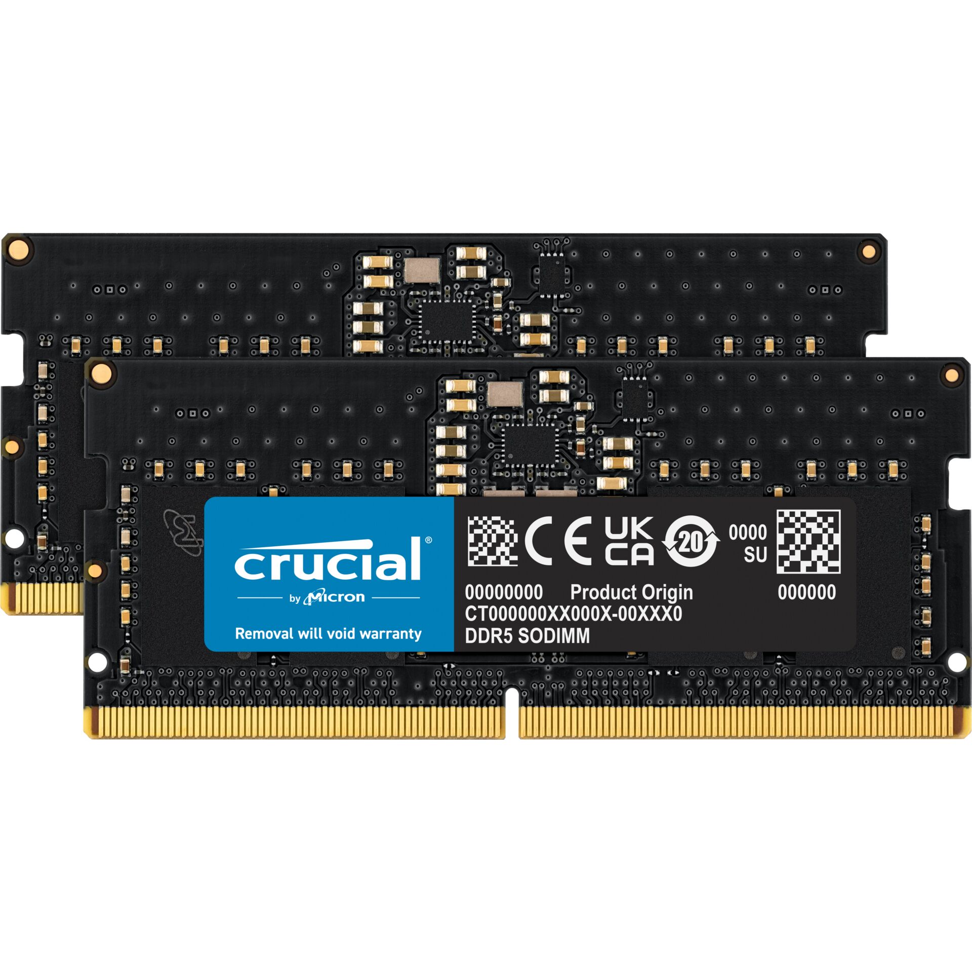 DDR5RAM 2x 8GB DDR5-5200 Crucial SO-DIMM on-die ECC, CL42-42-42 Kit