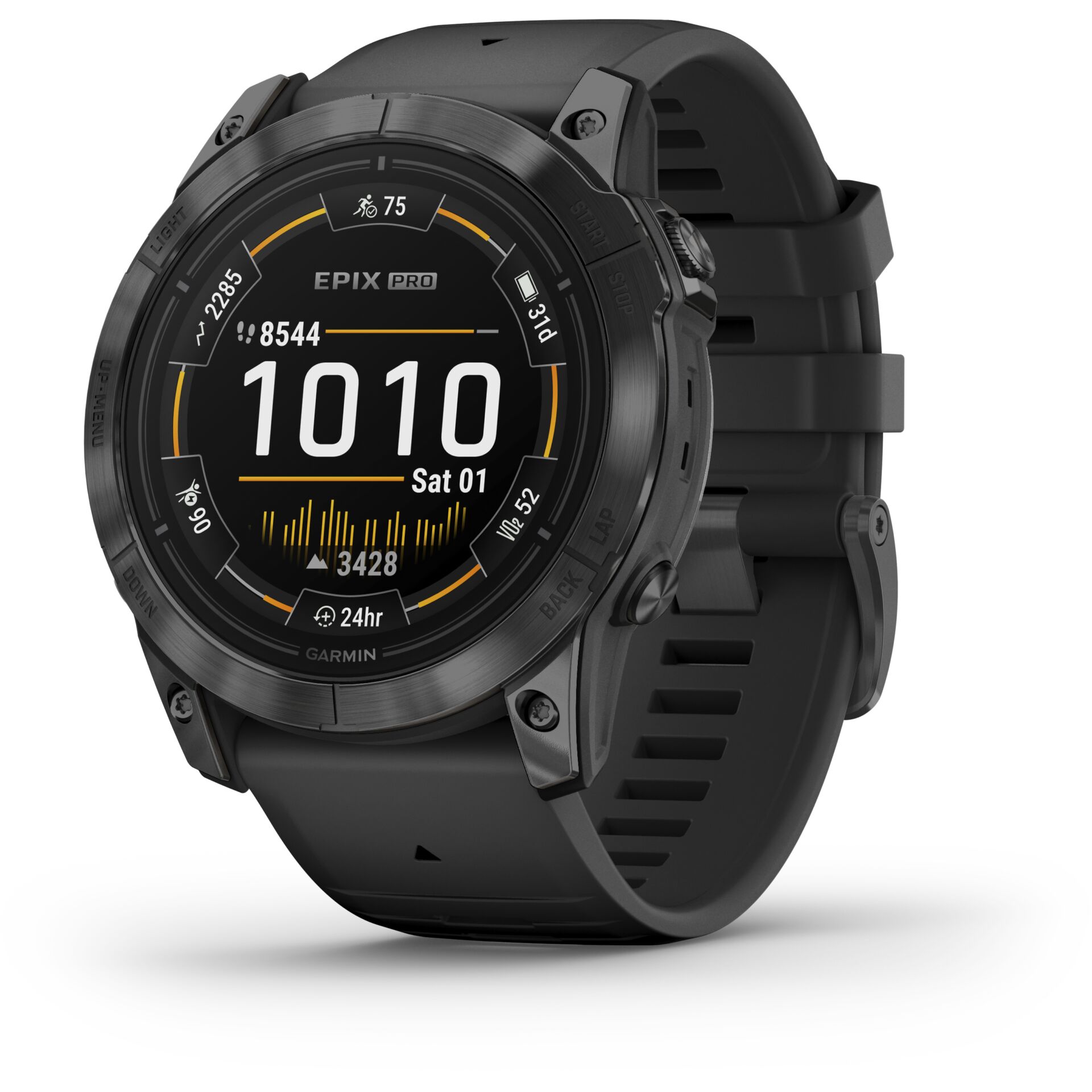 Garmin epix Pro (Gen 2) 3,56 cm (1.4) AMOLED 51 mm Digital 454 x 454 Pixel Touchscreen Grau WLAN GPS