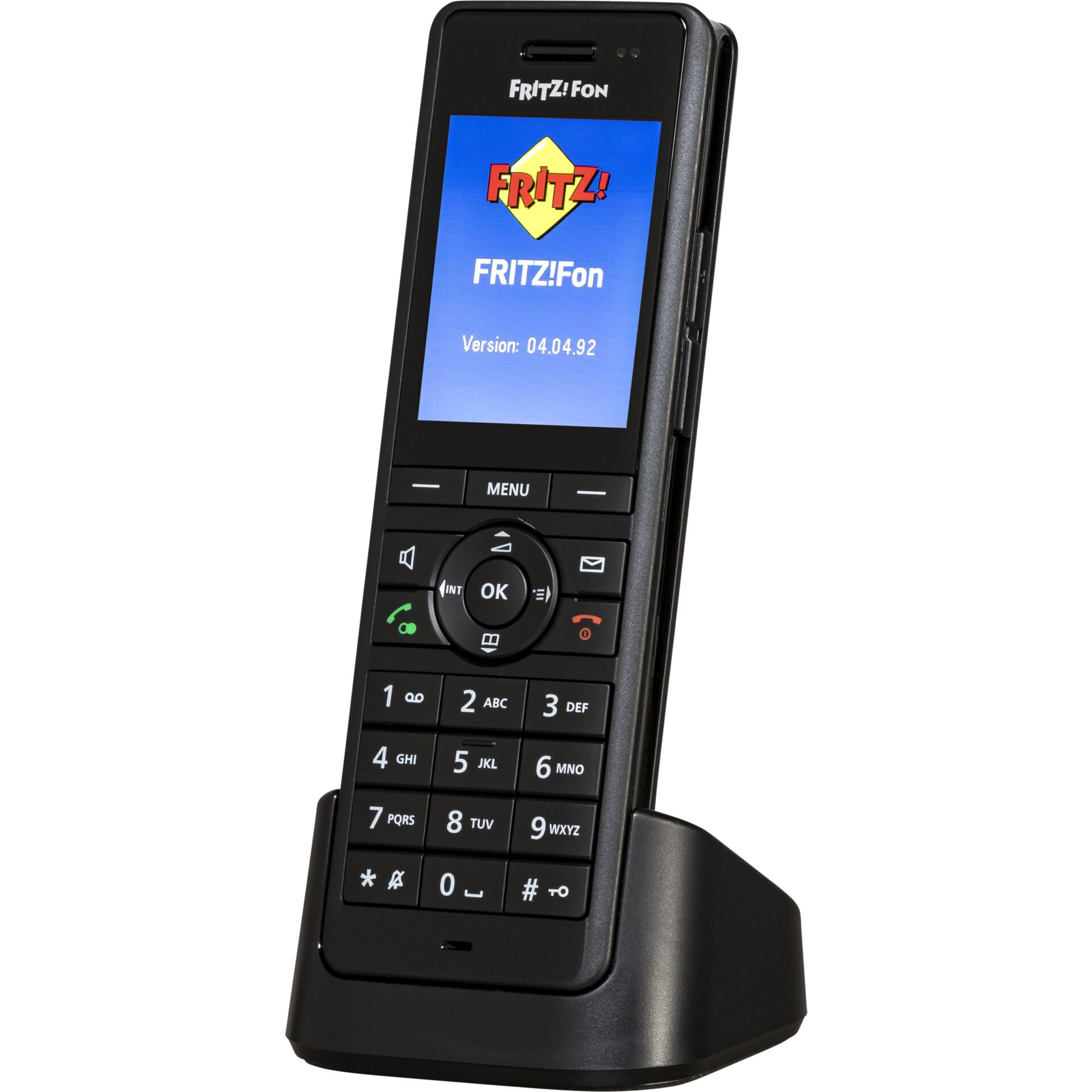 AVM FRITZ!Fon X6 schwarz, DECT Mobilteil HD-Telefonie, Headset-Anschluss, Farbdisplay