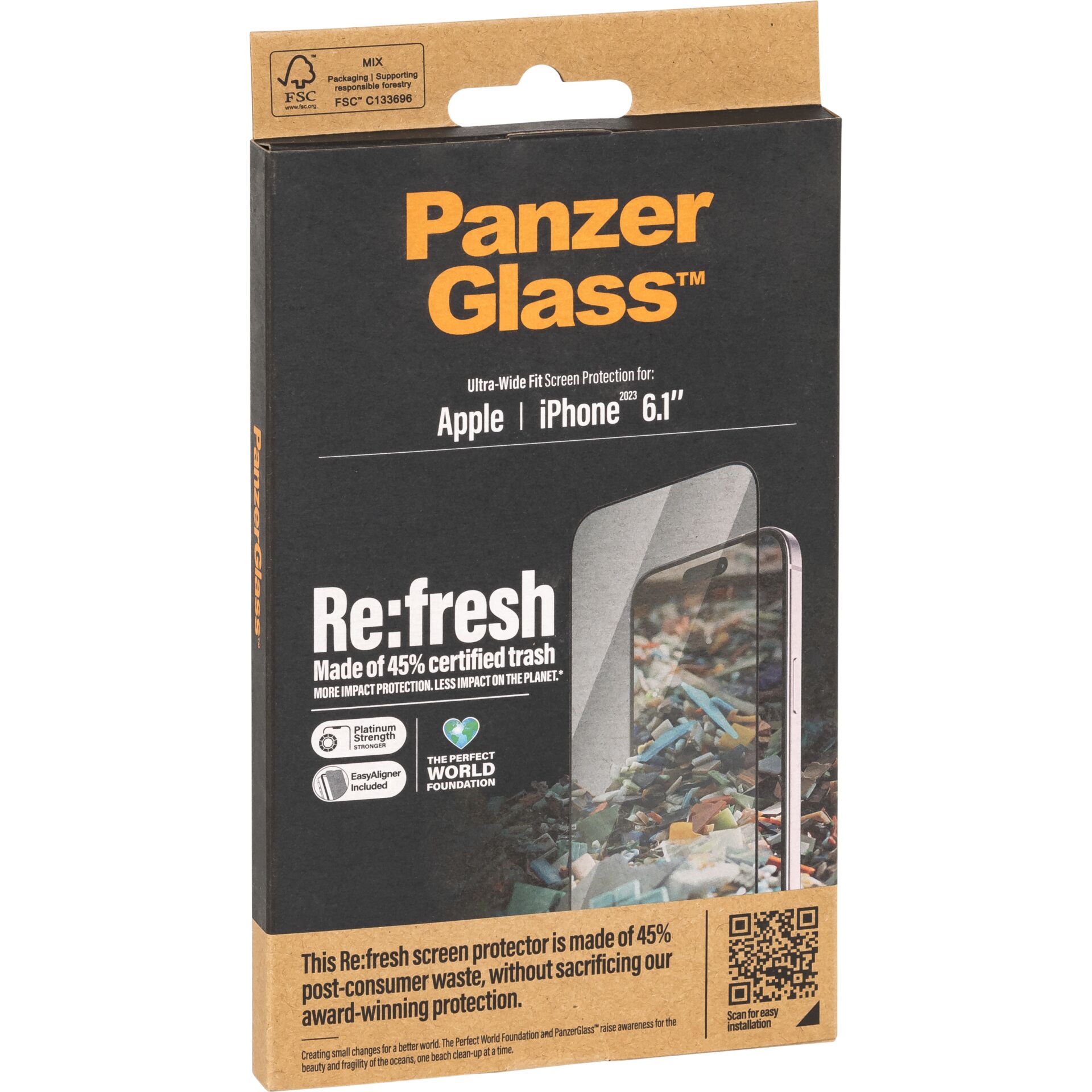 PanzerGlass Screen Protector RE:FRESH UWF iPhone 15