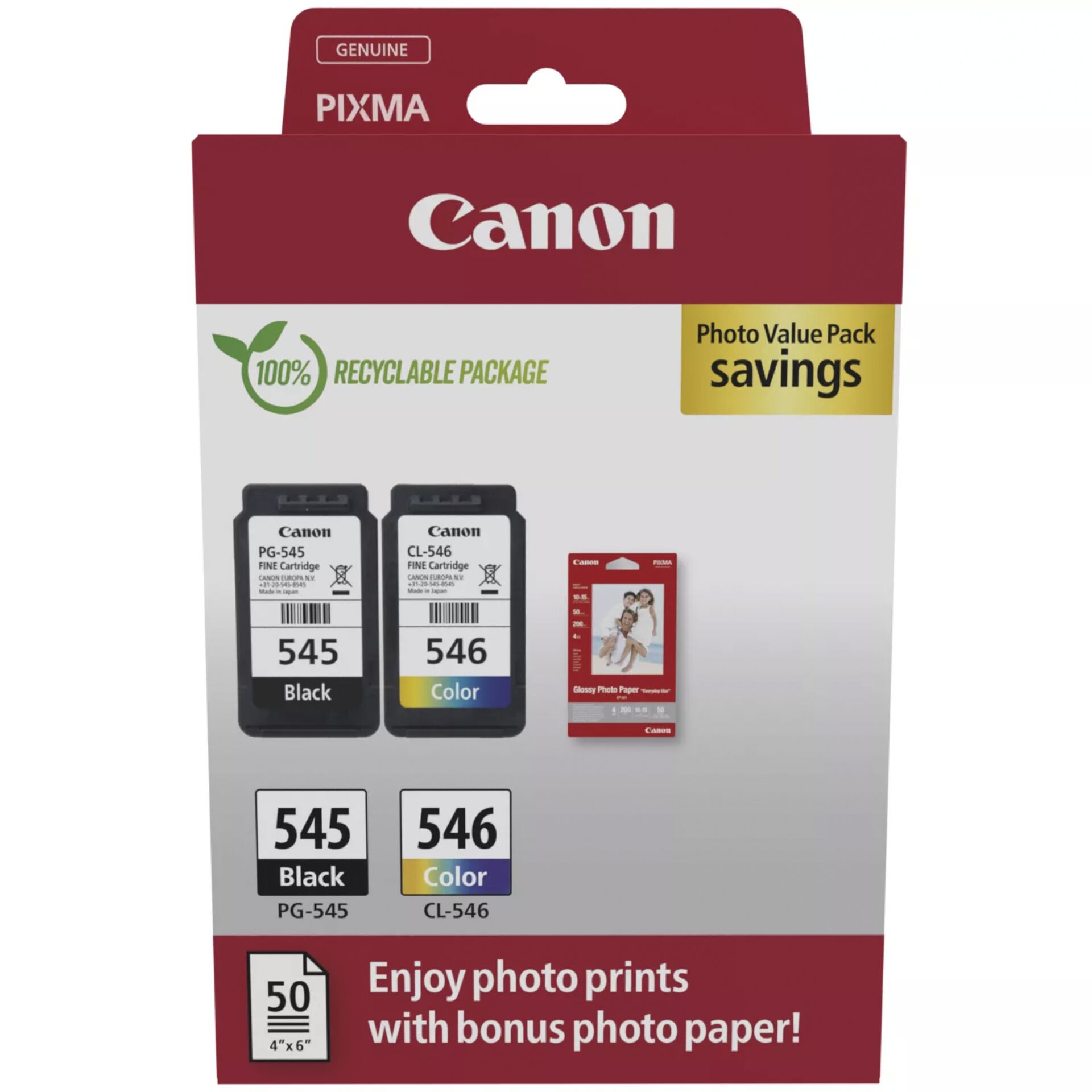 Canon PG-545 / CL-546 Photo Value Pack