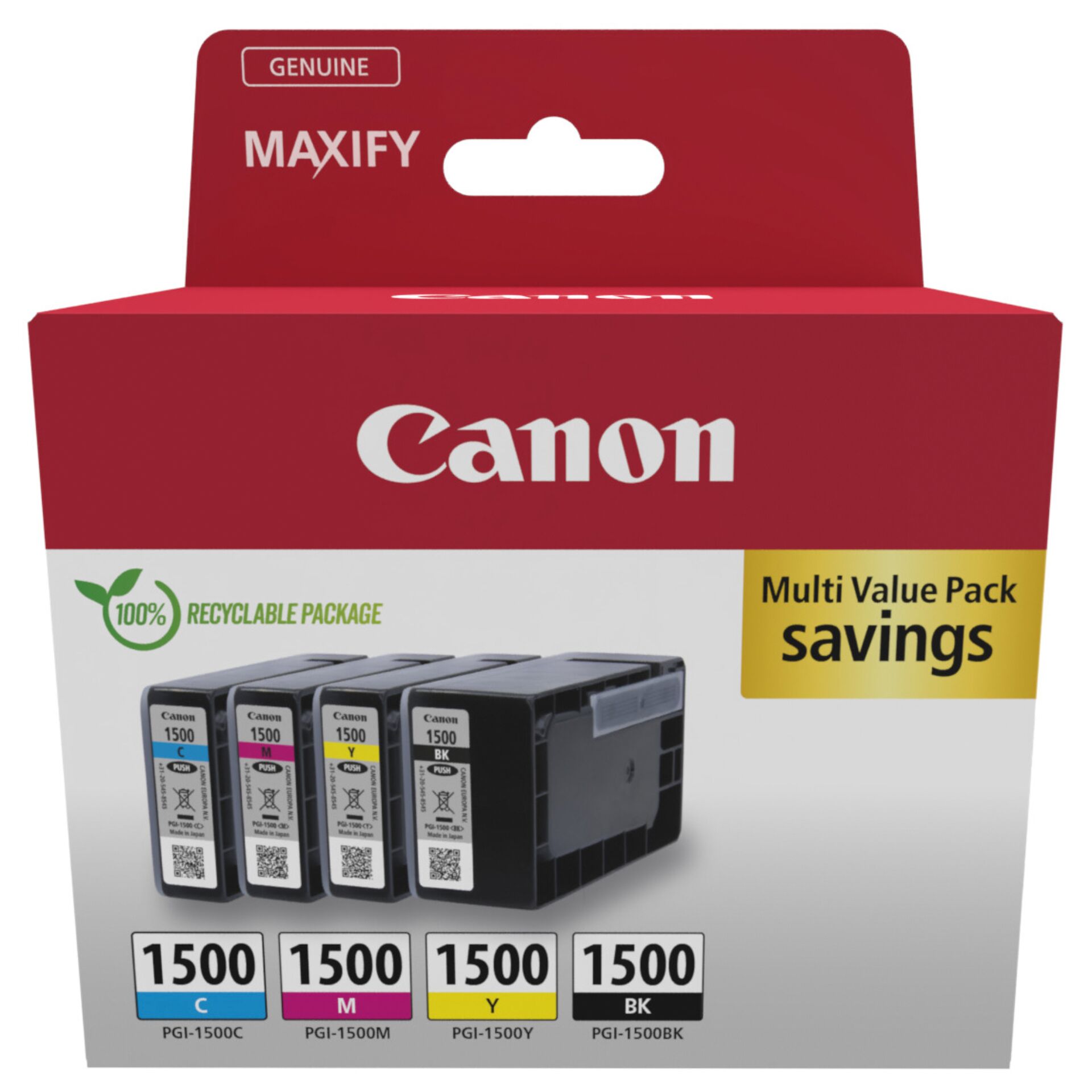 Canon PGI-1500 BK/C/M/Y Multipack