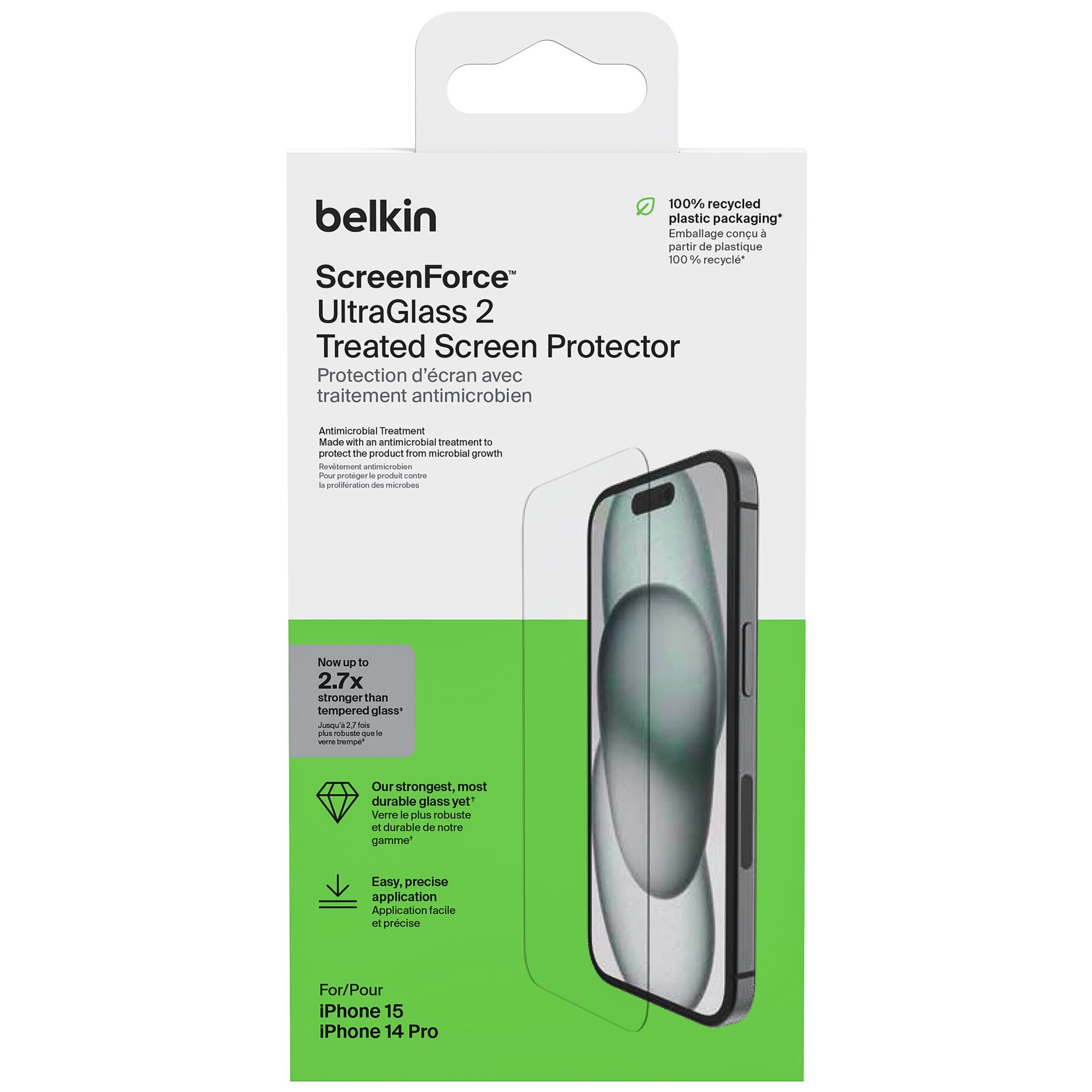 Belkin ScreenForce Klare Bildschirmschutzfolie Apple 1 Stück(e)