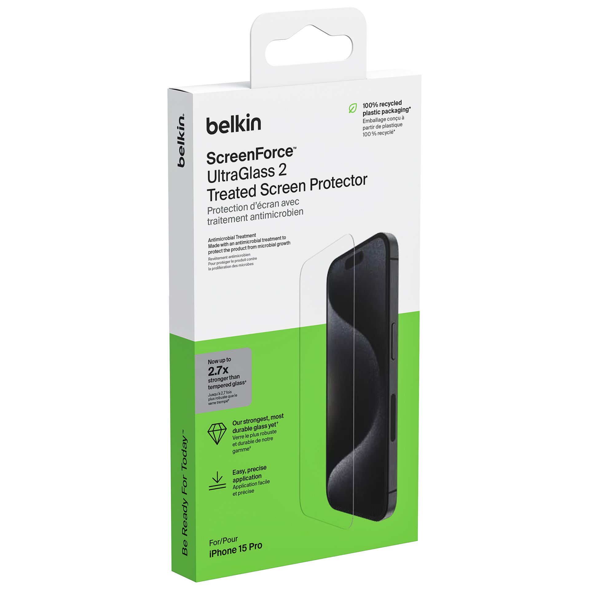 Belkin ScreenForce Klare Bildschirmschutzfolie Apple 1 Stück(e)