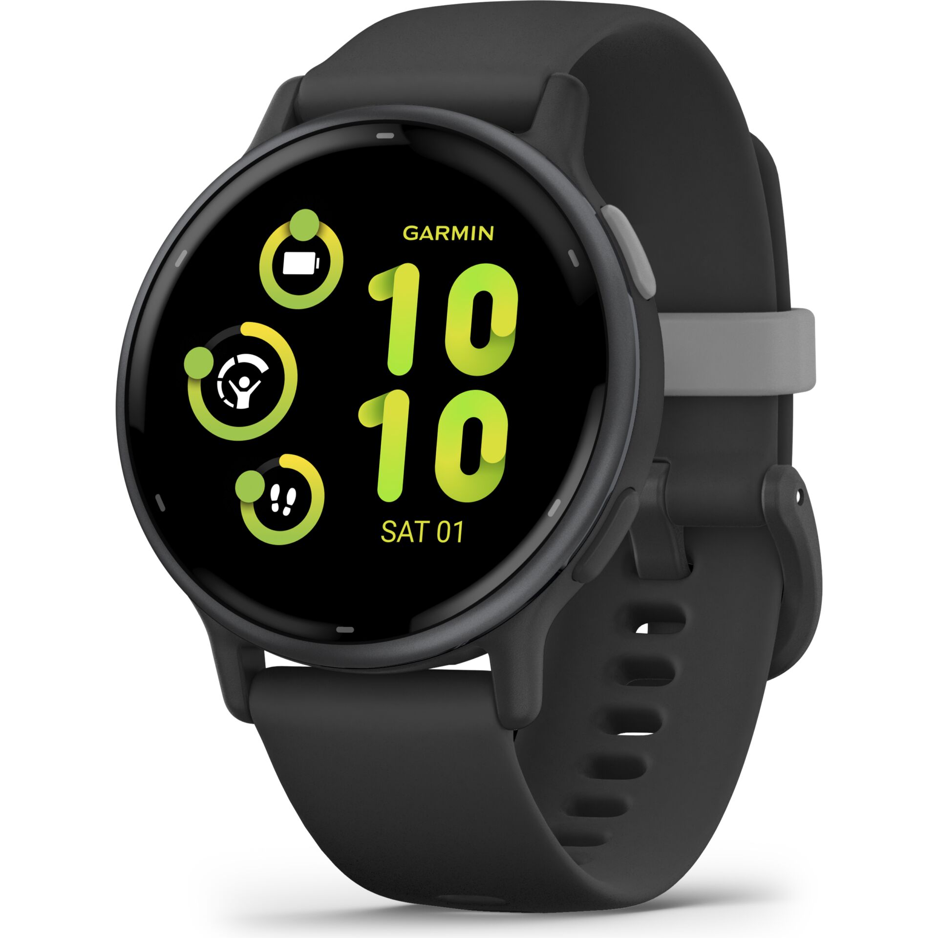 Garmin Vivoactive 5 3,05 cm (1.2) AMOLED Digital 390 x 390 Pixel Touchscreen Schwarz WLAN GPS