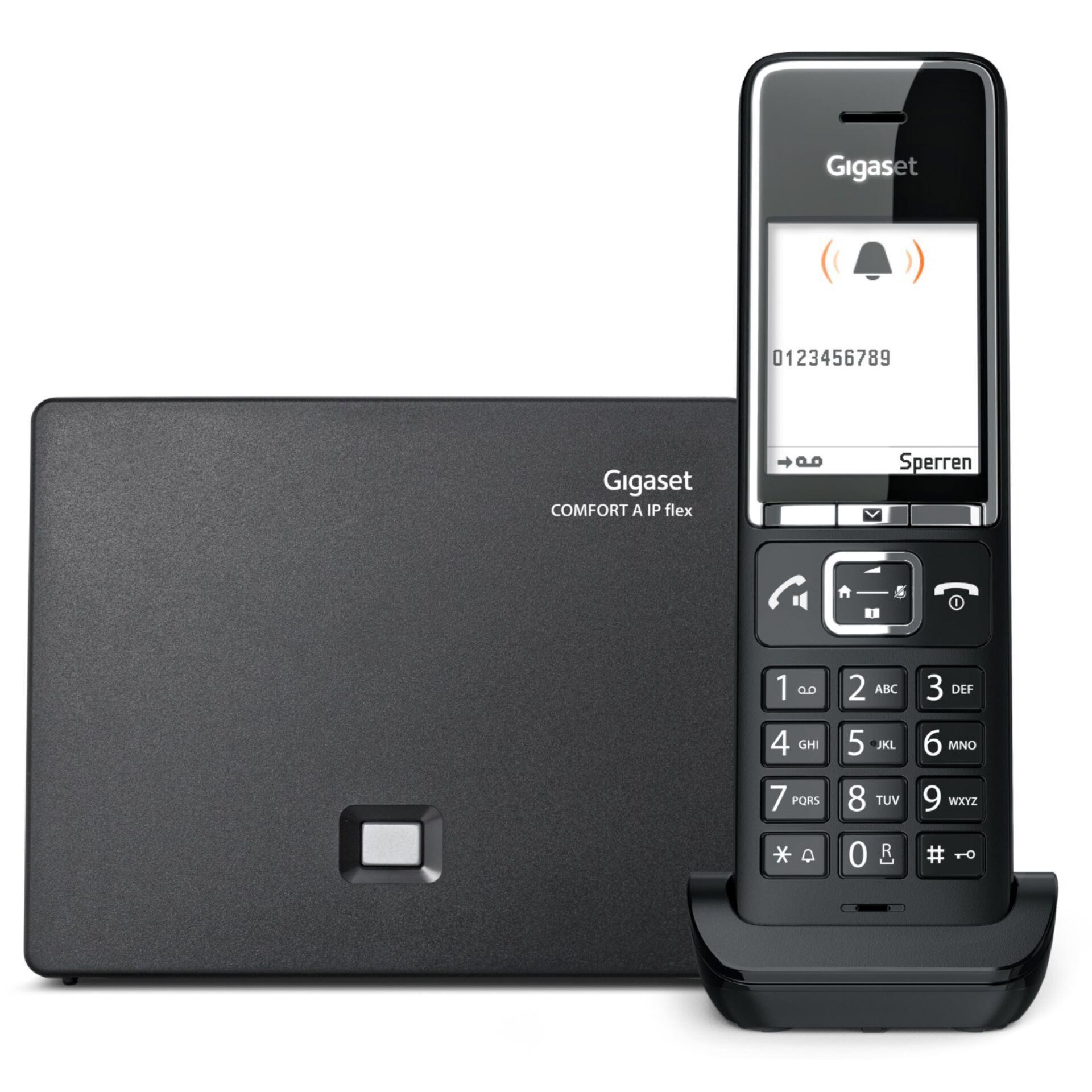 Gigaset Comfort 550A IP Analoges/DECT-Telefon Anrufer-Identifikation Schwarz