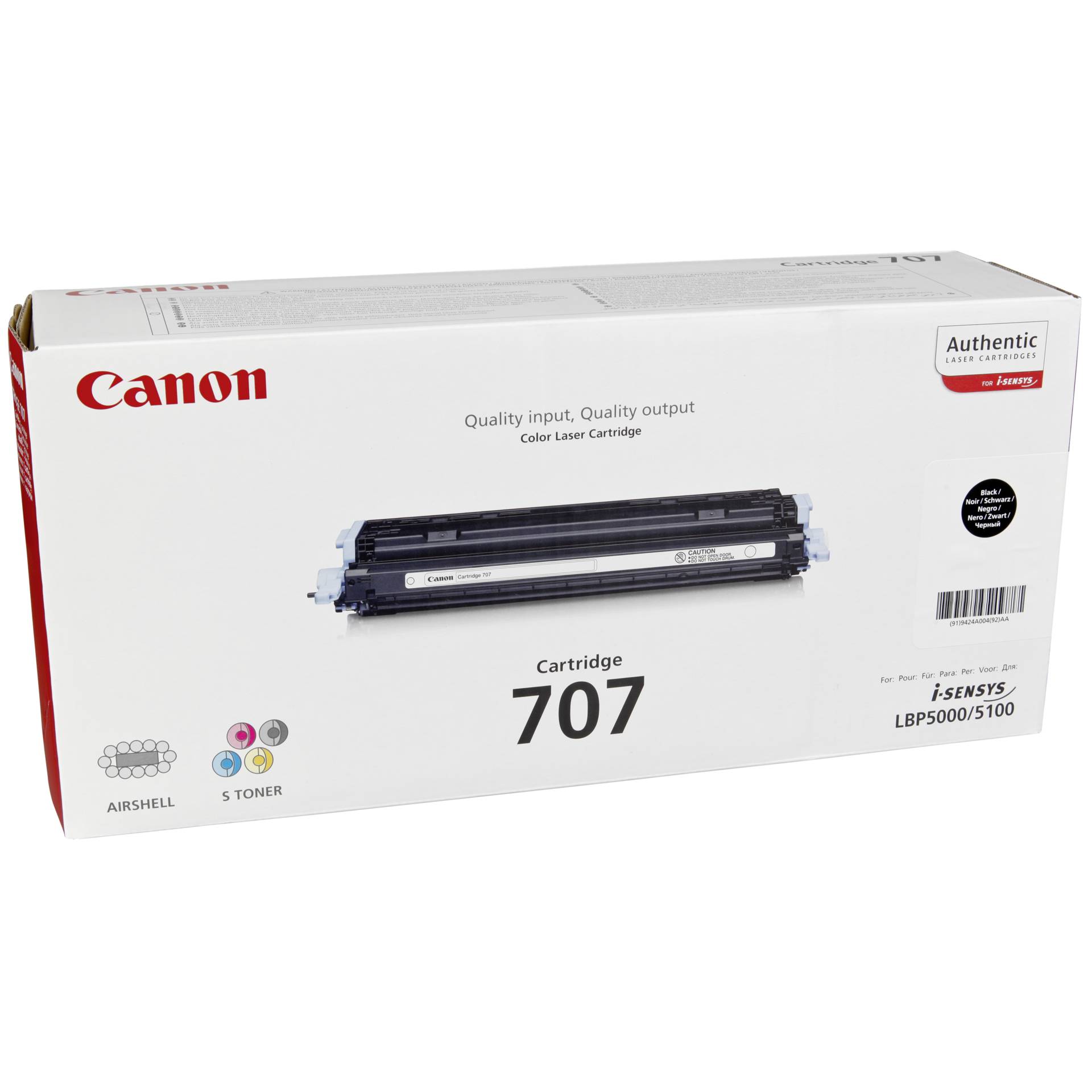 Canon Toner 707 schwarz original 