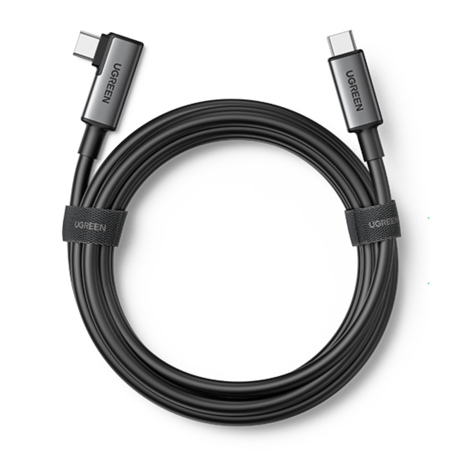 UGREEN Right Angle USB-C to USB-C Link Cable 5m Black