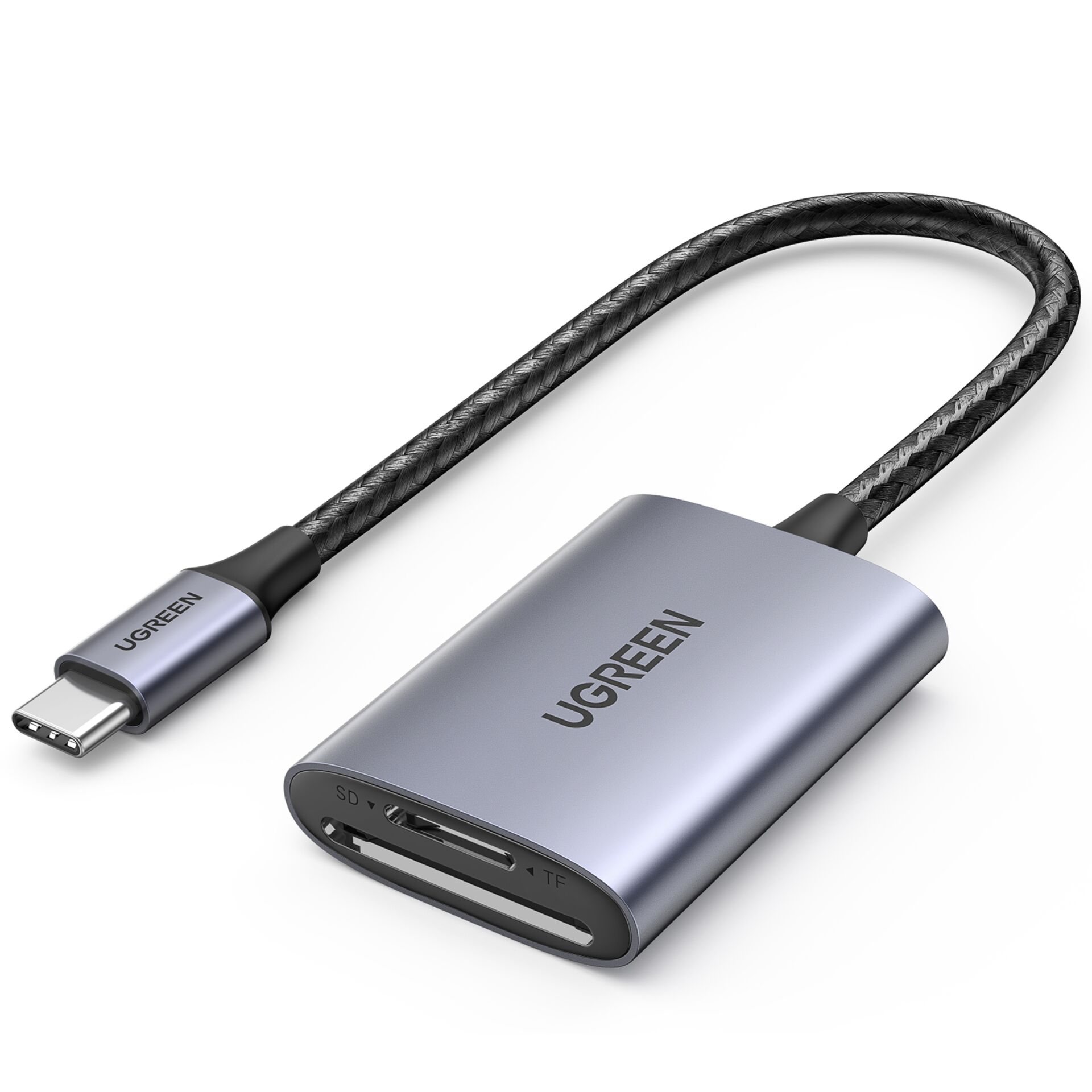 UGREEN USB-C to SD/TF Memory Card Reader Alu Case