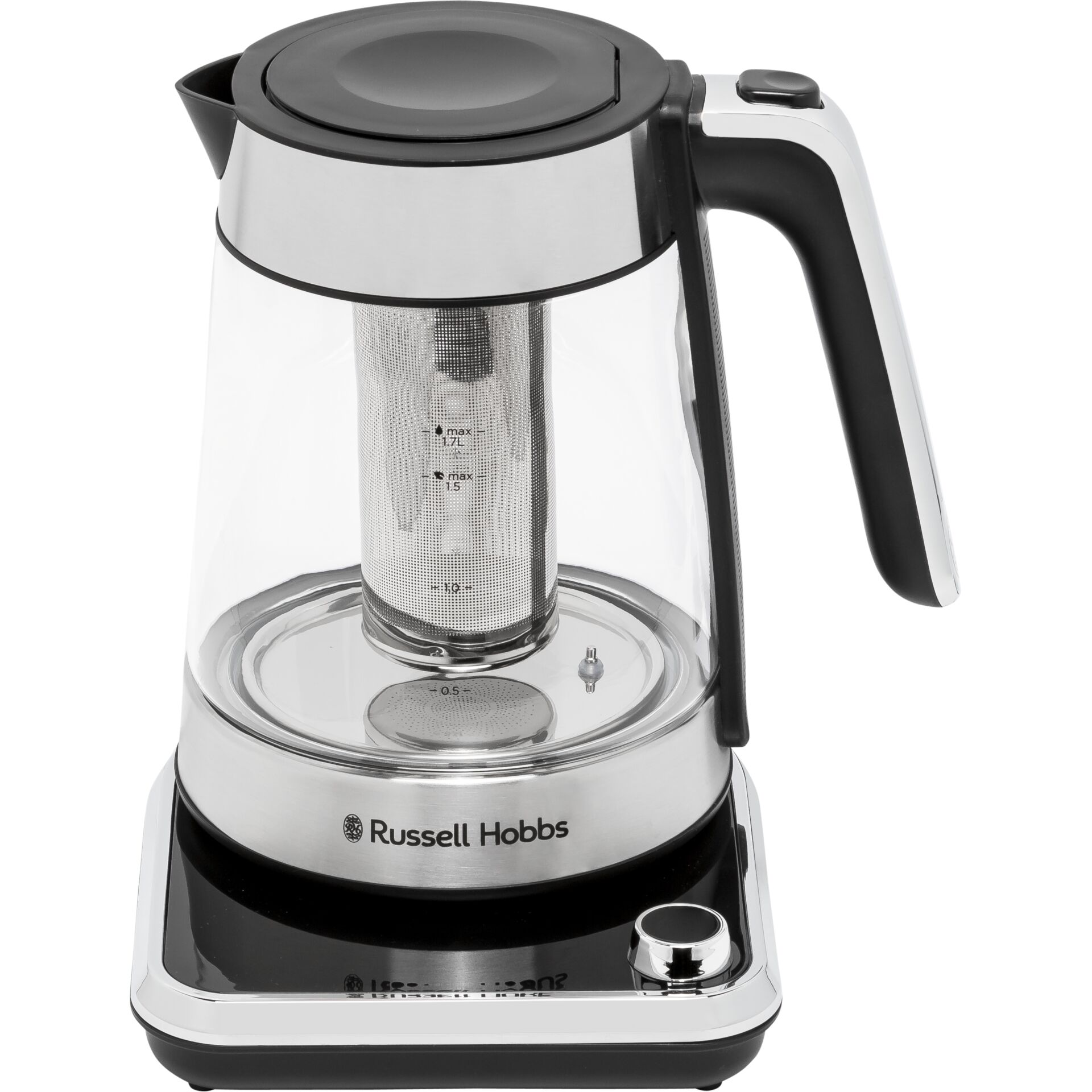 1,7L Russell Hobbs Attentiv Glas-Wasserkocher Teekocher