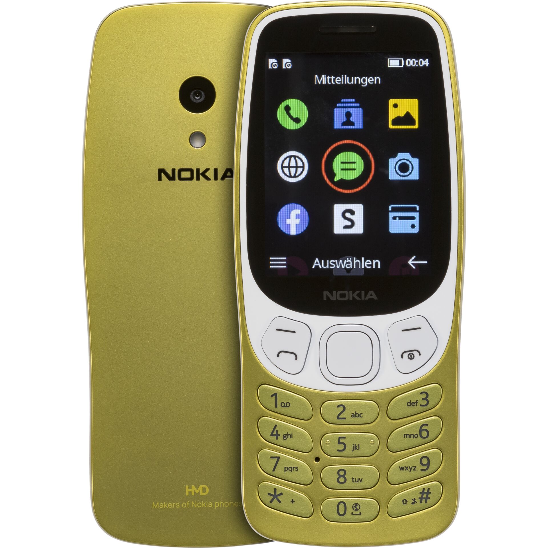 Nokia 3210 6,1 cm (2.4) Gelb Funktionstelefon