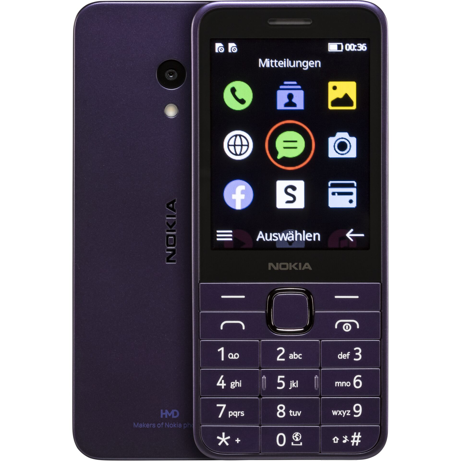 Nokia 235 4G (2024) 7,11 cm (2.8) Violett Funktionstelefon