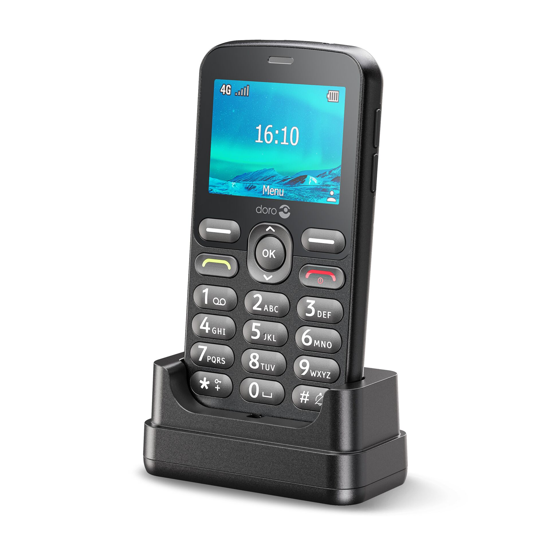 Doro 1880 113,7 g Schwarz Einsteigertelefon