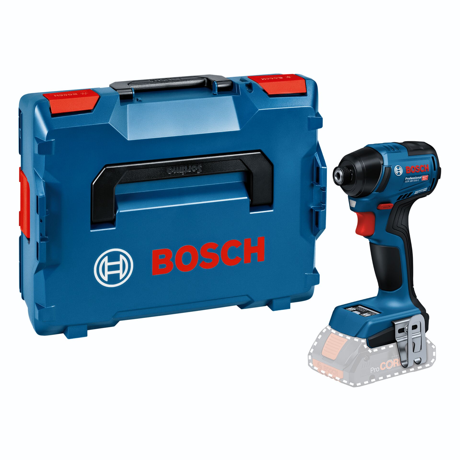 Bosch Professional GDR 18V-220 C Akku-Schlagschrauber solo inkl. L-Boxx