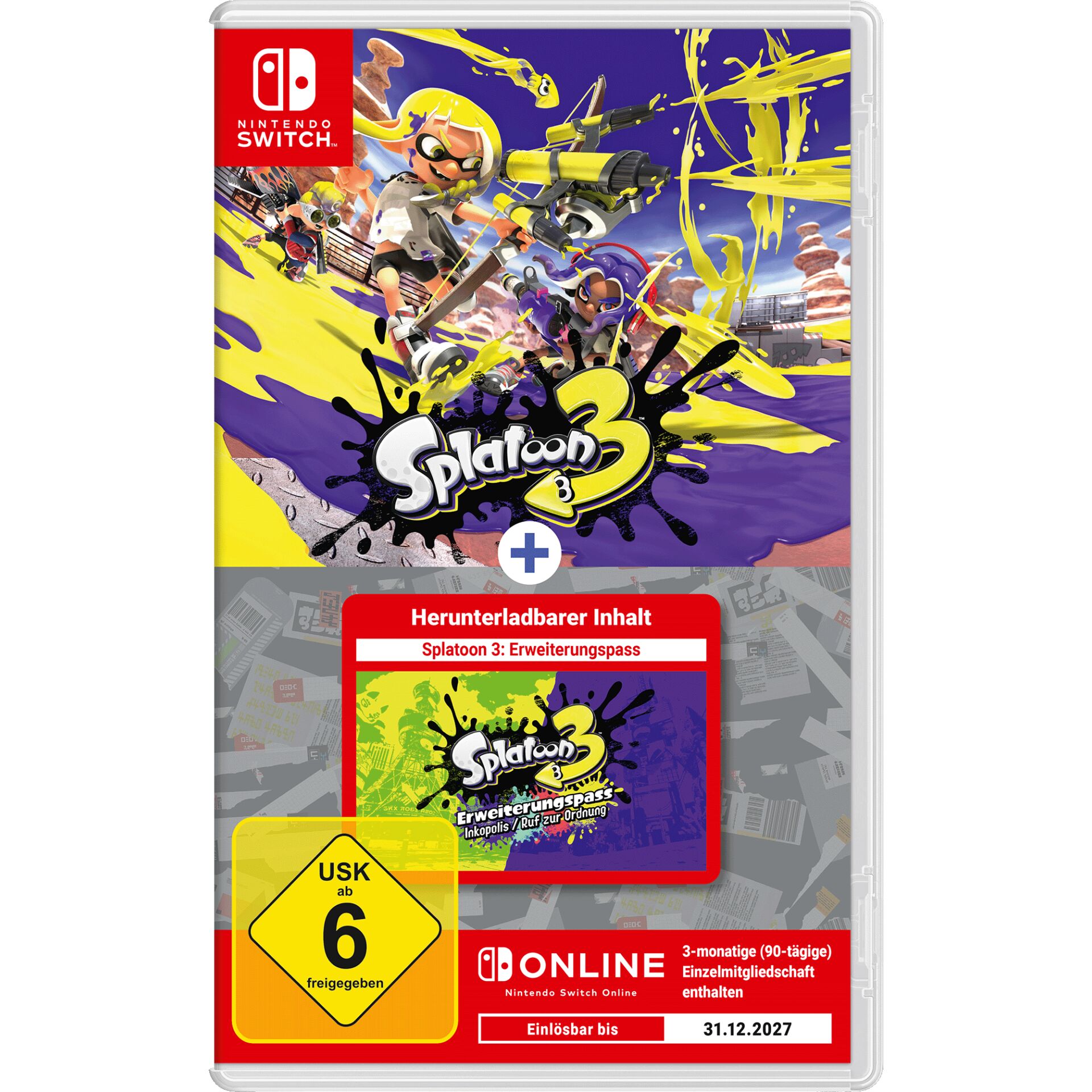 Nintendo Splatoon 3 inkl Erweiterungspass Set