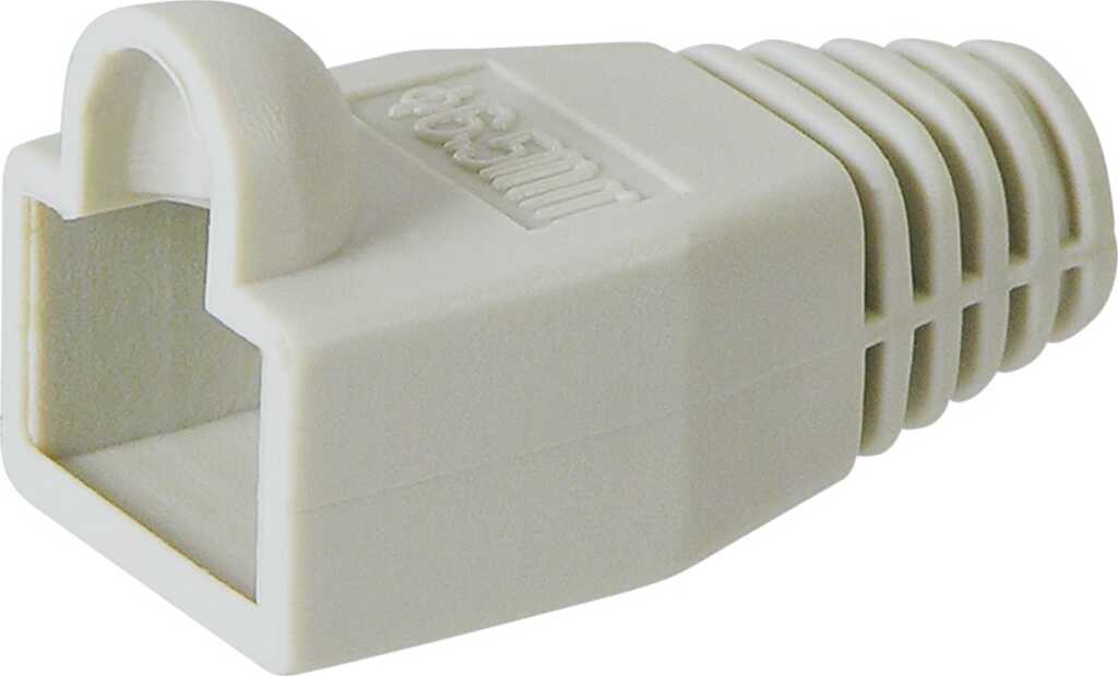 goobay Tülle für RJ45 Stecker grau, Kabeleinführung 6.40mm, 10 Stk.