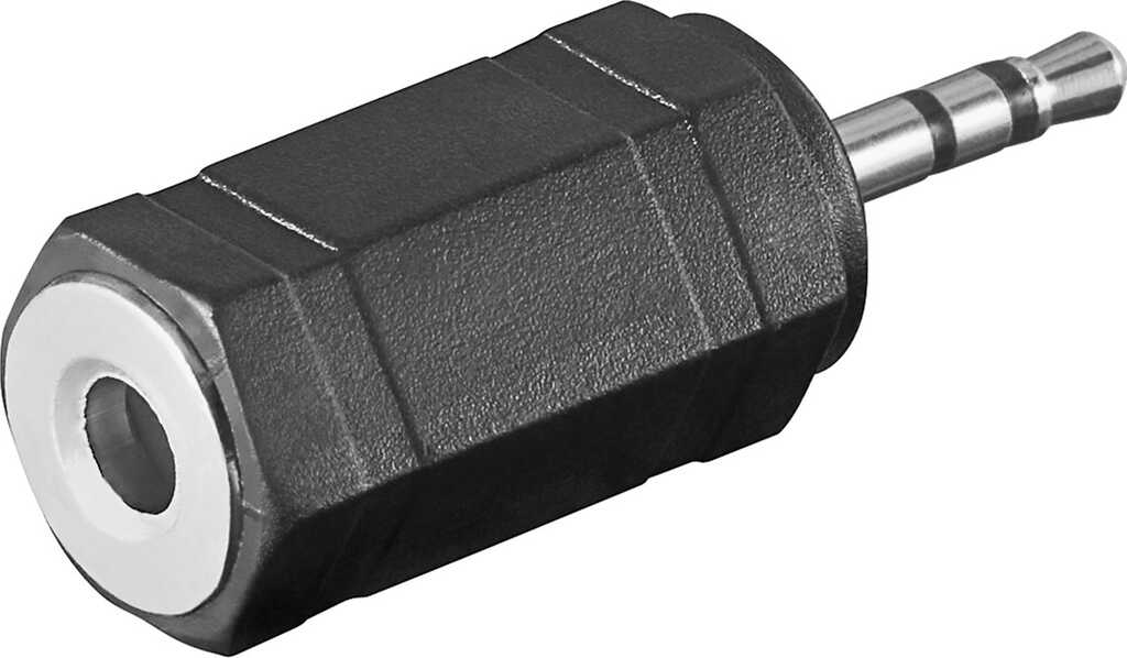 2,5m Goobay Kopfhörer-Adapter, AUX-Klinke 2,5 mm zu 3,5 mm 1x 2,5-mm-Klinkenstecker (3-polig, stereo)