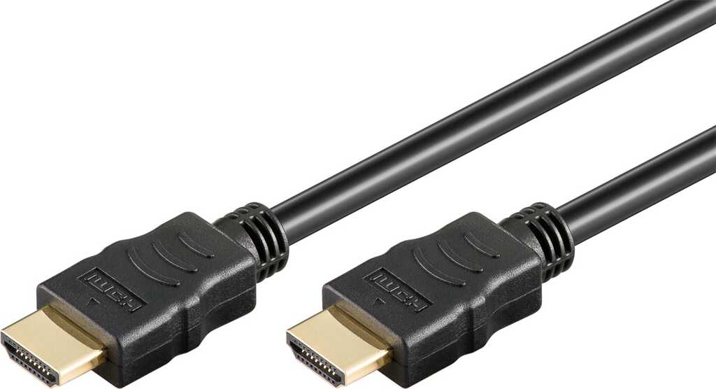 0,5m Ultra High-Speed 2.1 HDMI-Kabel stecker/ stecker mit Ethernet für 4k/120Hz, 8k/60Hz schwarz goobay