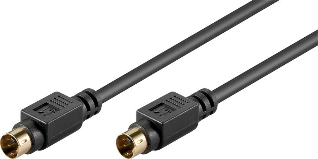 Goobay S-Video-Verbindungskabel, einzeln geschirmt Mini-DIN 4-Stecker (S-Video) > Mini-DIN 4-Stecker (S-Video)