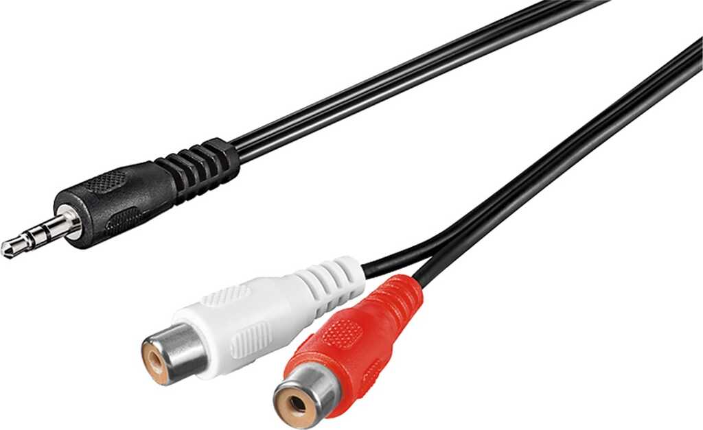 1,5m Audio-Kabeladapter 3,5 mm, Stecker zu Stereo-Cinch- Buchse