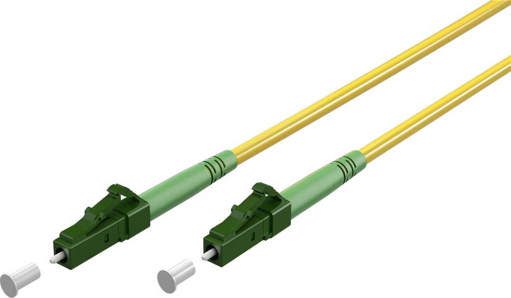 20m simplex Glasfaserkabel (FTTH), Singlemode (OS2) Yellow 