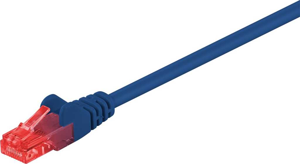 0,5m Patchkabel Cat.6 U/UTP blau (10 Gbit/s/ 250 MHz) goobay