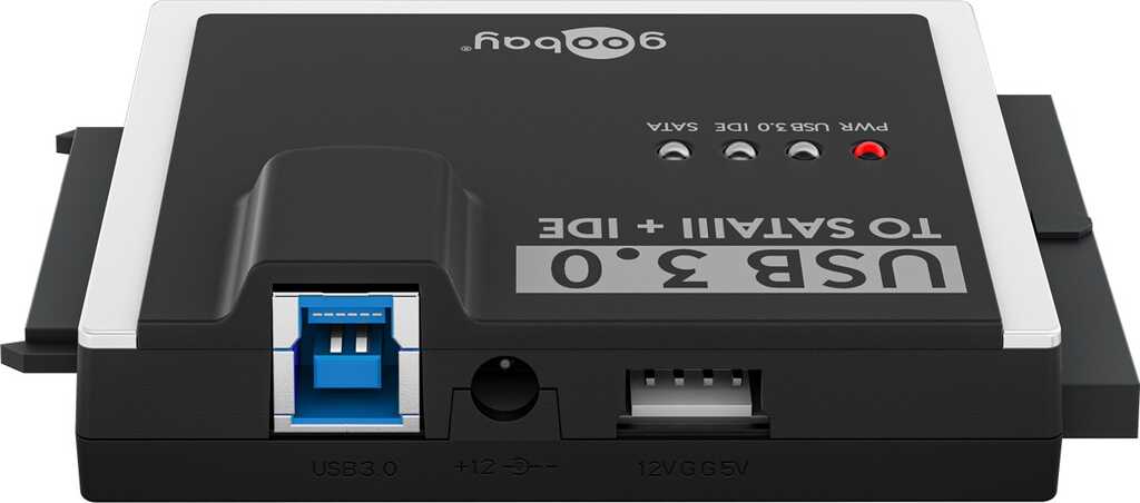 Goobay USB 3.0 Festplattenadapter für IDE und SATA Adapter-Set für HDD- und SSD-Festplatten, CD-Laufwerke