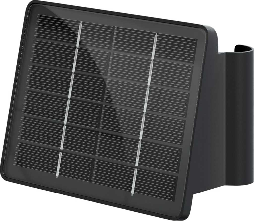 Goobay LED-Solar-Wandleuchte Quadros, schwarz 50 lm, 3 Modi warmweiß bis kaltweiß (3000, 4200, 6500