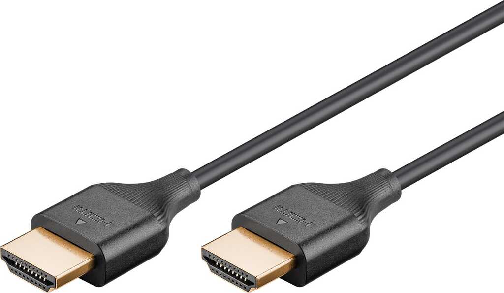 0,5m Goobay Slim High Speed HDMI-Kabel mit Ethernet 4K/60Hz