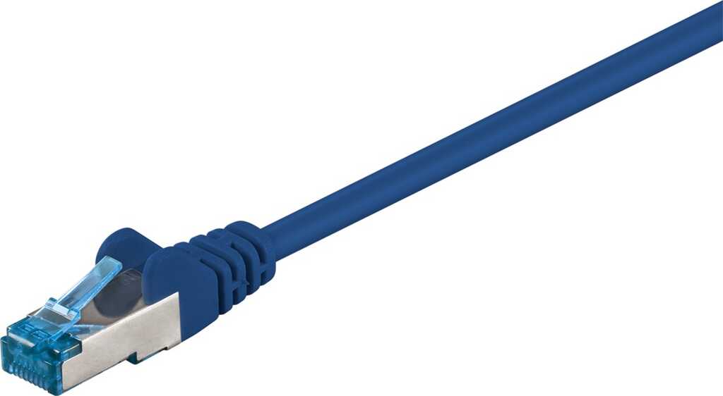 10m Patchkabel Cat.6a S/FTP blau (10 Gbit/s/ 500 MHz) goobay