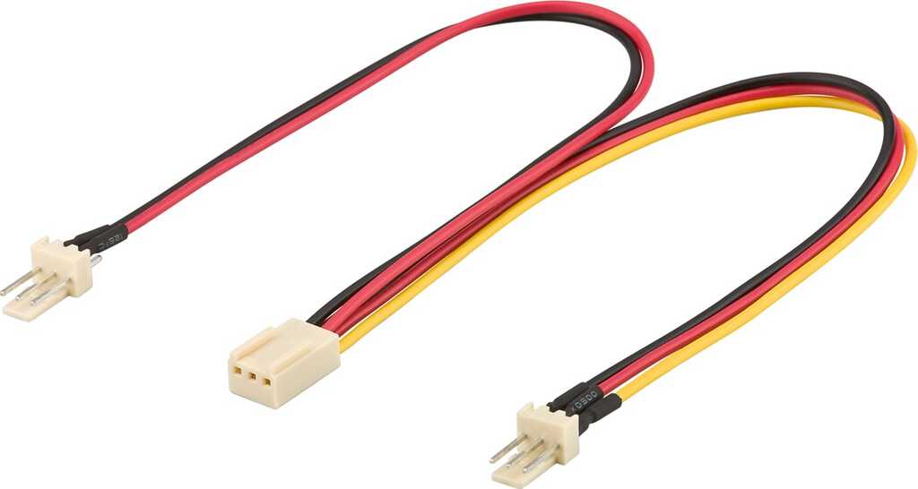 0,3m Internes PC-Stromkabel 2x 3-pin. Stecker > 3-pin. Buch. 