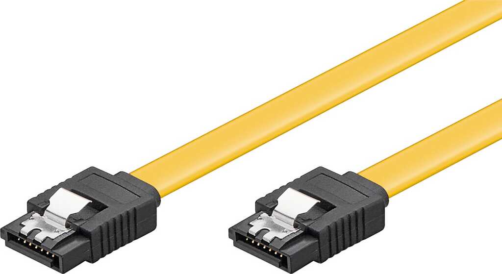 0,2m SATA III, 6Gb/s-Kabel gelb S-ATA L-Type > L-Type goobay