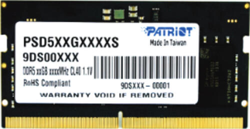 Patriot Memory Signature PSD516G480081S Speichermodul 16 GB 1 x 16 GB DDR5 4800 MHz