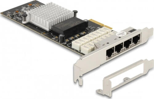 DeLOCK PCI Express x4 Karte zu 4 x RJ45 Gigabit LAN i350 Port Bypass