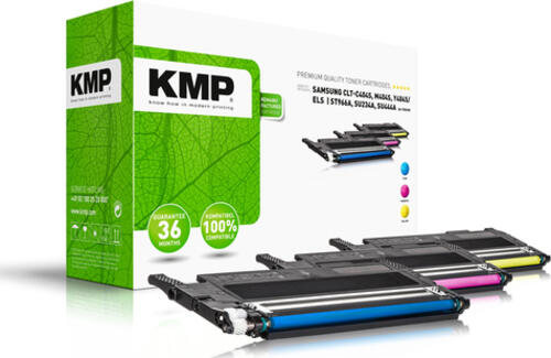 KMP MULTIPACK SA-T89CMY Tonerkartusche 3 Stück(e) Kompatibel Cyan, Magenta, Gelb