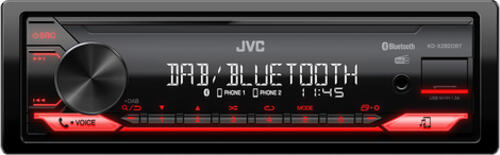 JVC KD-X282DBT Auto Media-Receiver Schwarz 200 W Bluetooth