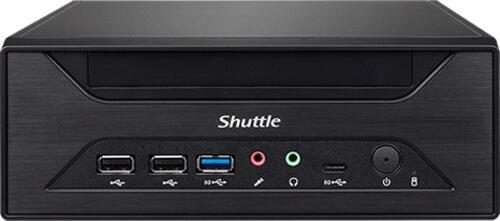 Shuttle XPC slim Barebone XH610 - S1700, Intel H610, 1xDP, 1xHDMI, 1x VGA, 2x COM (RS232), 2x LAN (2.5G and 1G), 1x slim 5.25, 2x 3.5, 2x M.2, 24/7 Dauerbetrieb